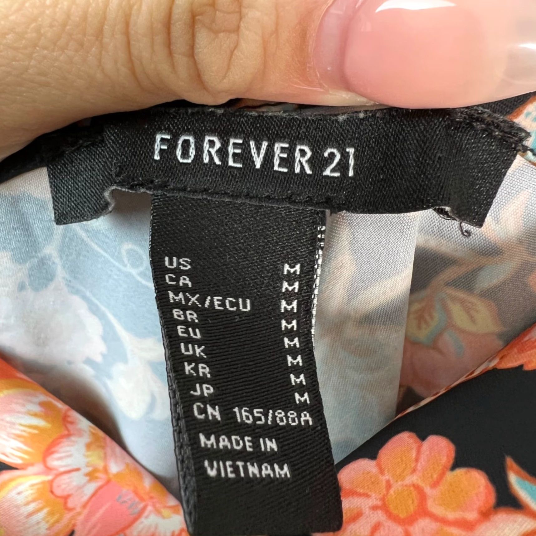 Forever 21 Forever 21 Womens Maxi Dress Sleeveless Floral Print Spaghetti Strap Black Beach Summer M Adults Womens Size M / US 6-8 / IT 42-44 - 3 Thumbnail