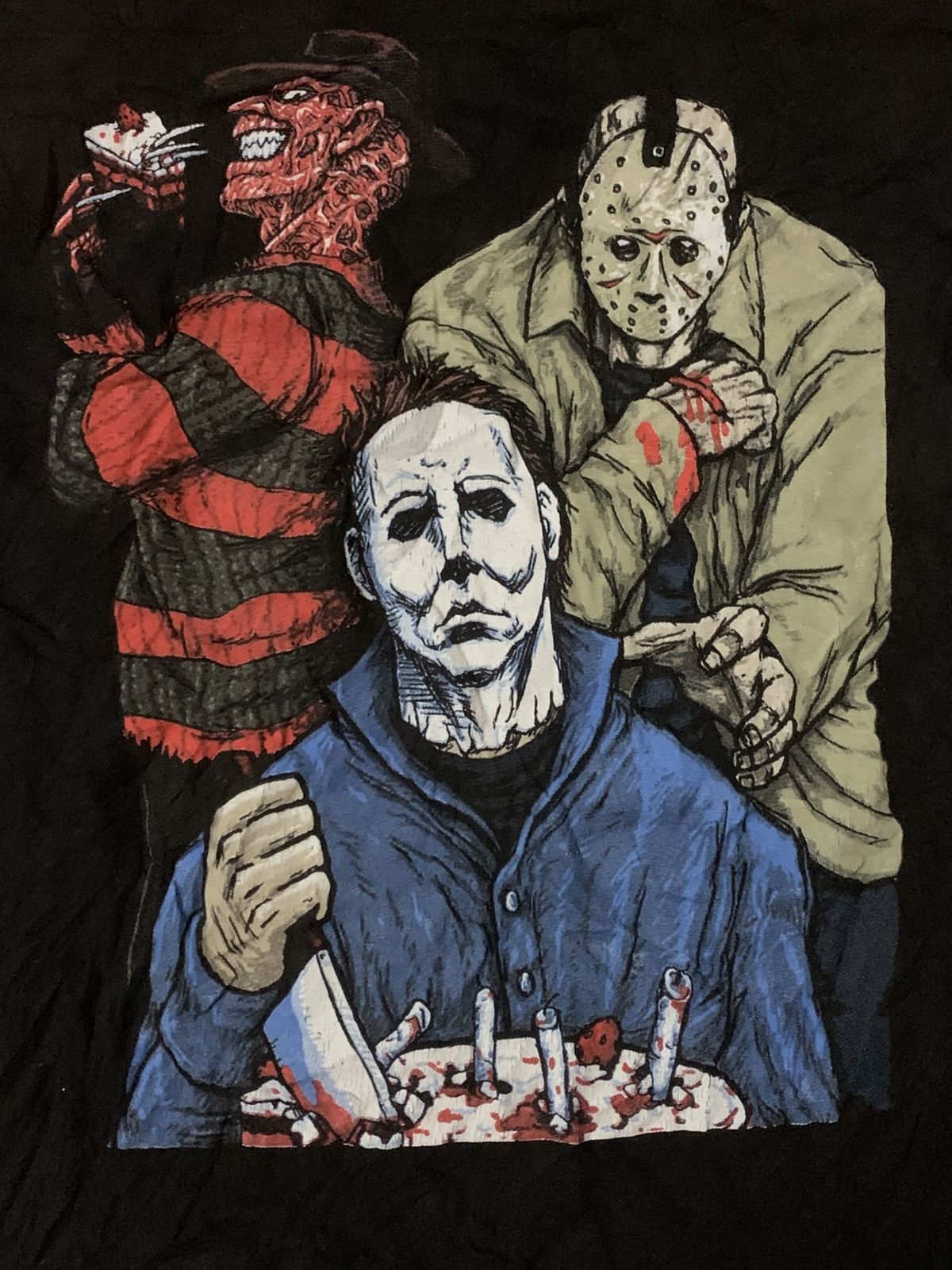 Expert Horror Freddy X Jason Printed Tee Size US M / EU 48-50 / 2 - 3 Thumbnail
