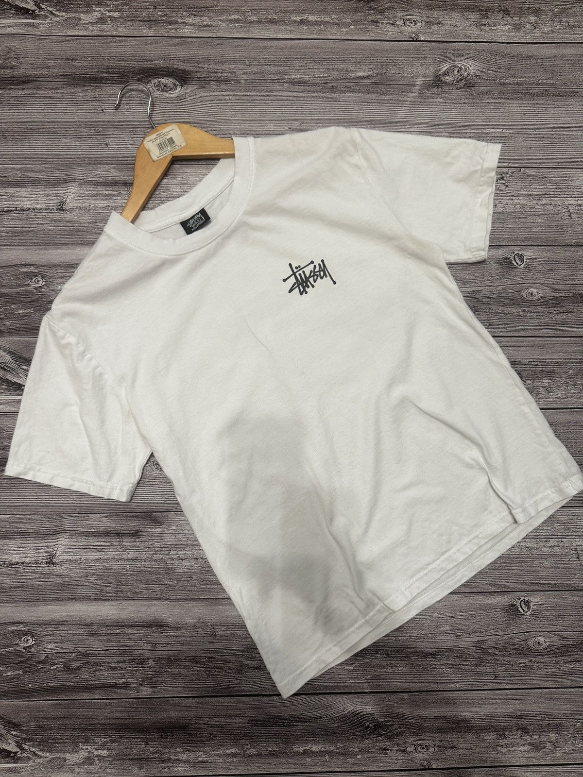 Stussy Stüssy White T-Shirt Big Back Logo Size US S / EU 44-46 / 1 - 1 Thumbnail