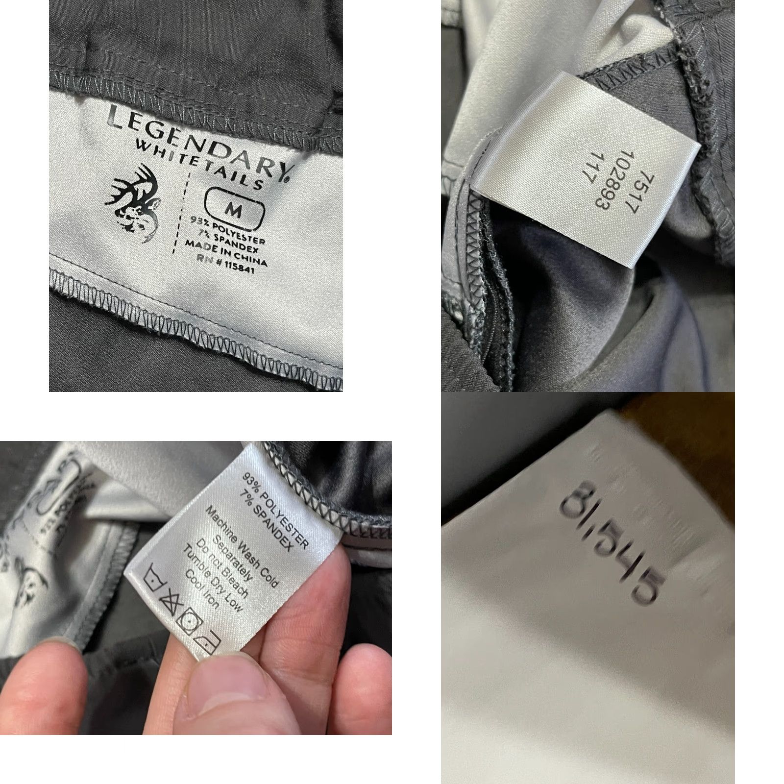 Vintage Legendary Whitetails Pants Women's M Gray Capri Tie Waist Elastic Inseam 20 in Solid Casual Size 32" / US 10 / IT 46 - 8 Thumbnail