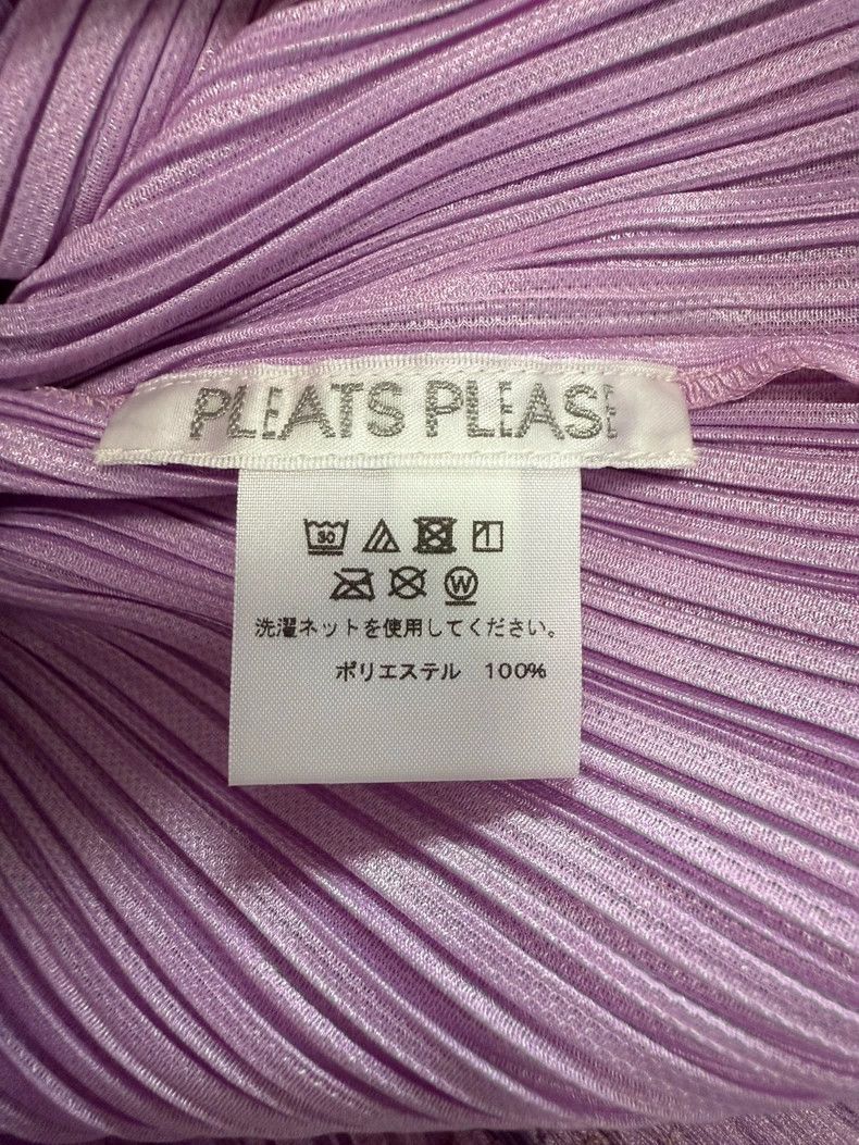 Issey Miyake Issey Miyake size:3 Pinkish-purple pleated short-sleeved s Size XS / US 0-2 / IT 36-38 - 2 Thumbnail