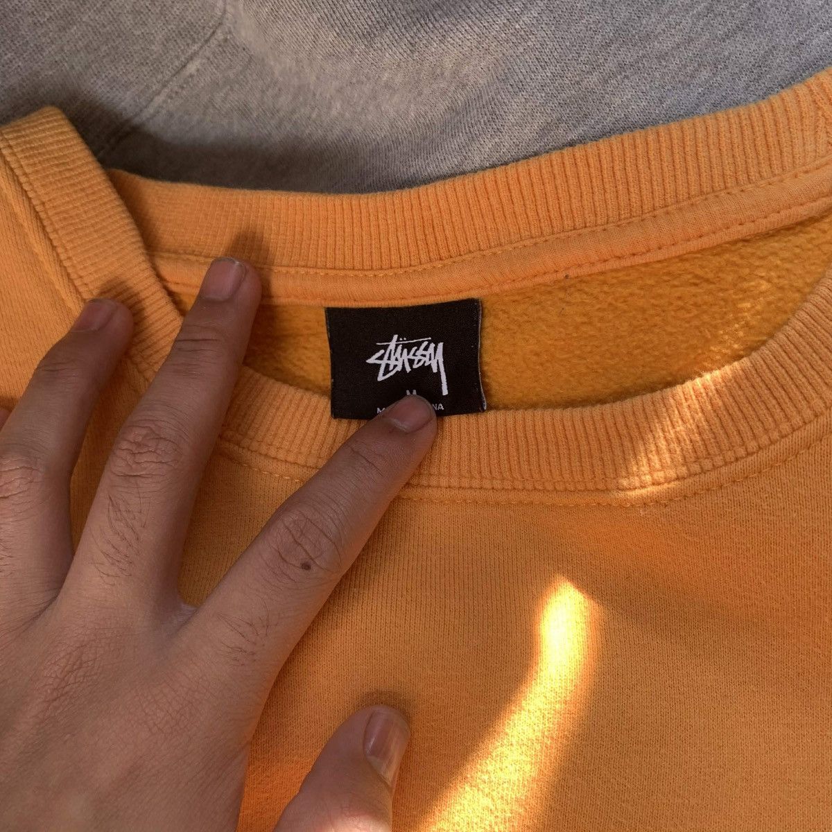 Stussy Orange Stüssy embroidered crewneck sweatshirt Size US M / EU 48-50 / 2 - 3 Thumbnail