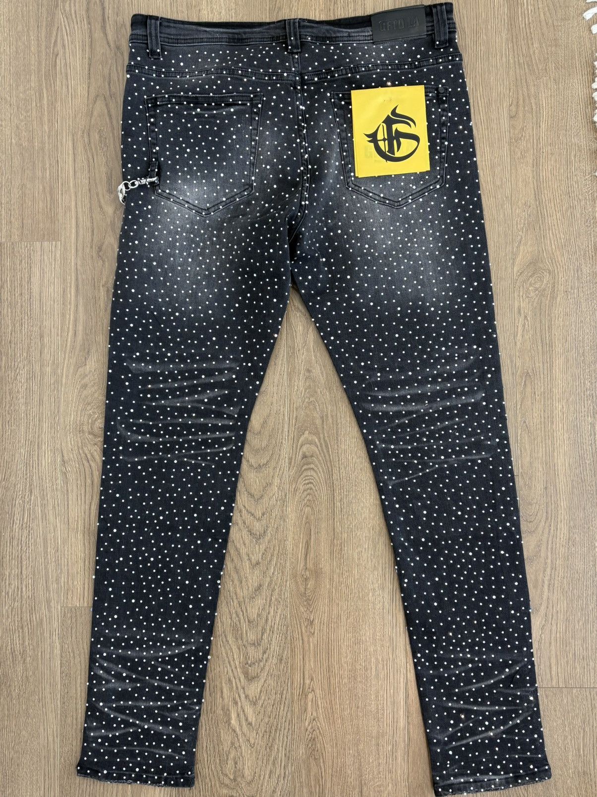 Other GFTD LA Men’s Ami BLK Wash Skinny Denim Jeans Size 36 NWT Size US 36 / EU 52 - 7 Thumbnail