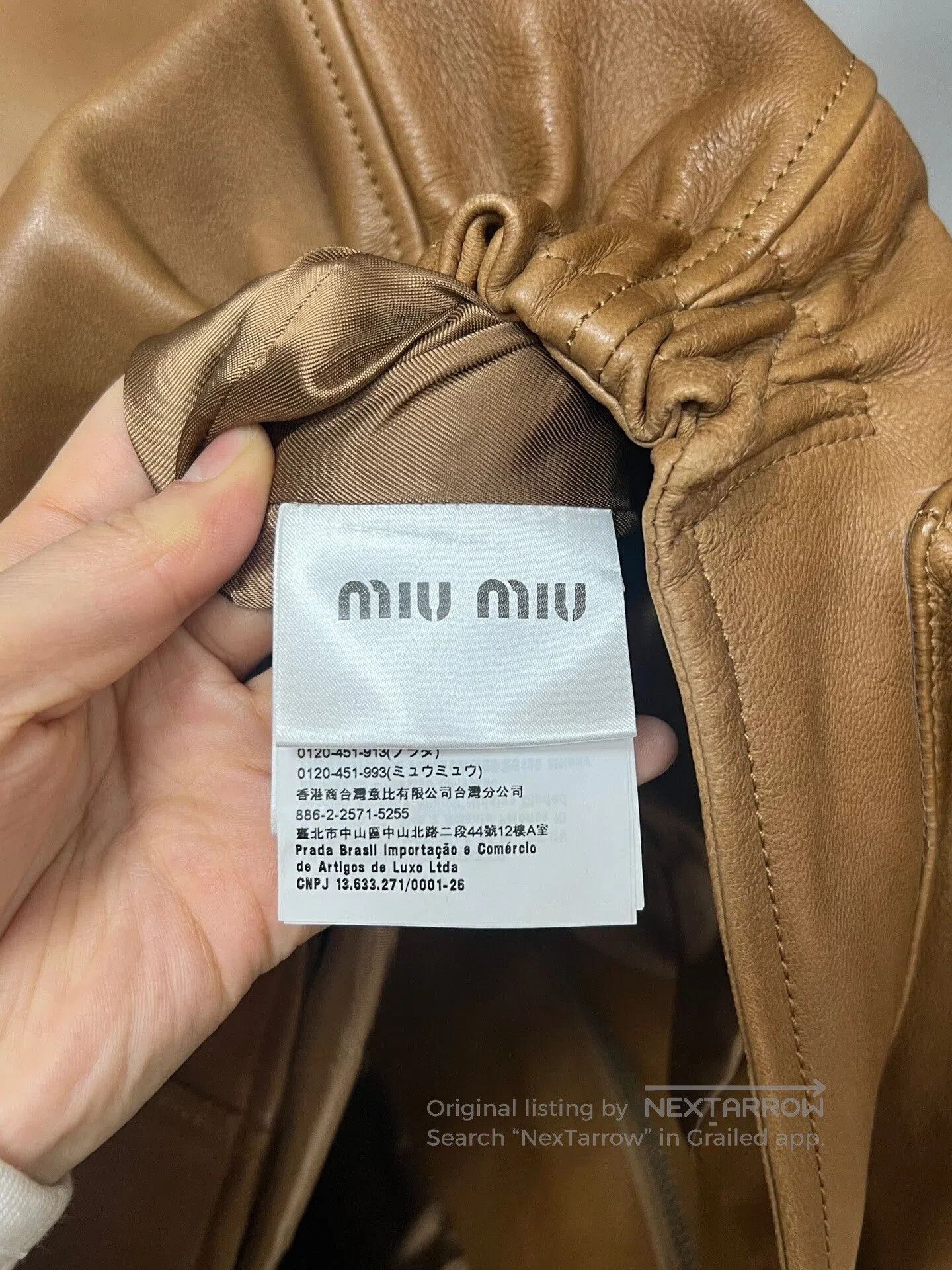 Miu Miu Miu Miu Brown Lambskin Logo Vest. Size M / US 6-8 / IT 42-44 - 6 Thumbnail
