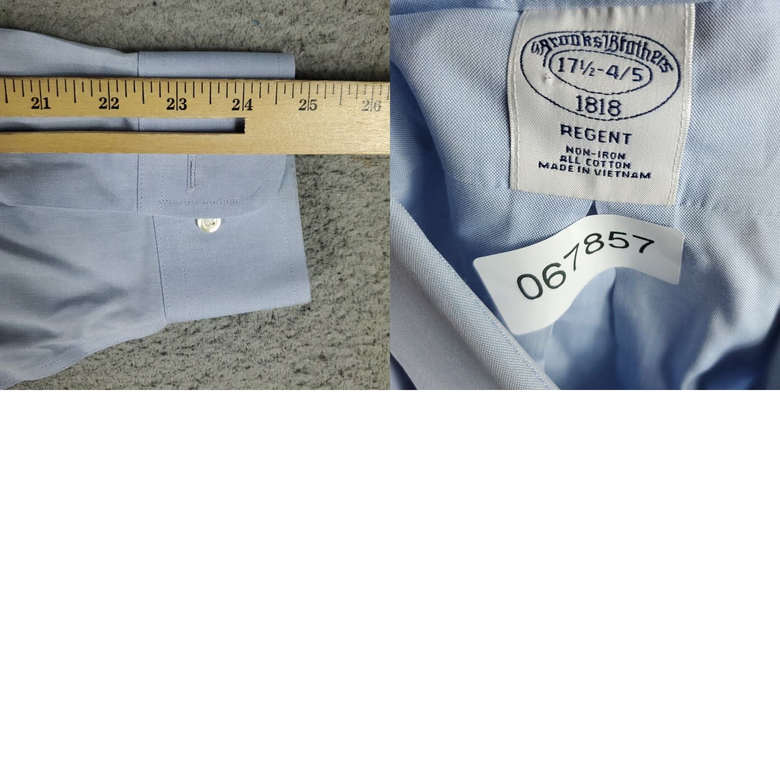 Brooks Brothers Brooks Brothers Shirt Mens 17.5 Blue Regent Dress Button Up Long Sleeve Regular Non-Iron Pockets Solid Ca 90s Modern Mens Size 48R - 8 Thumbnail