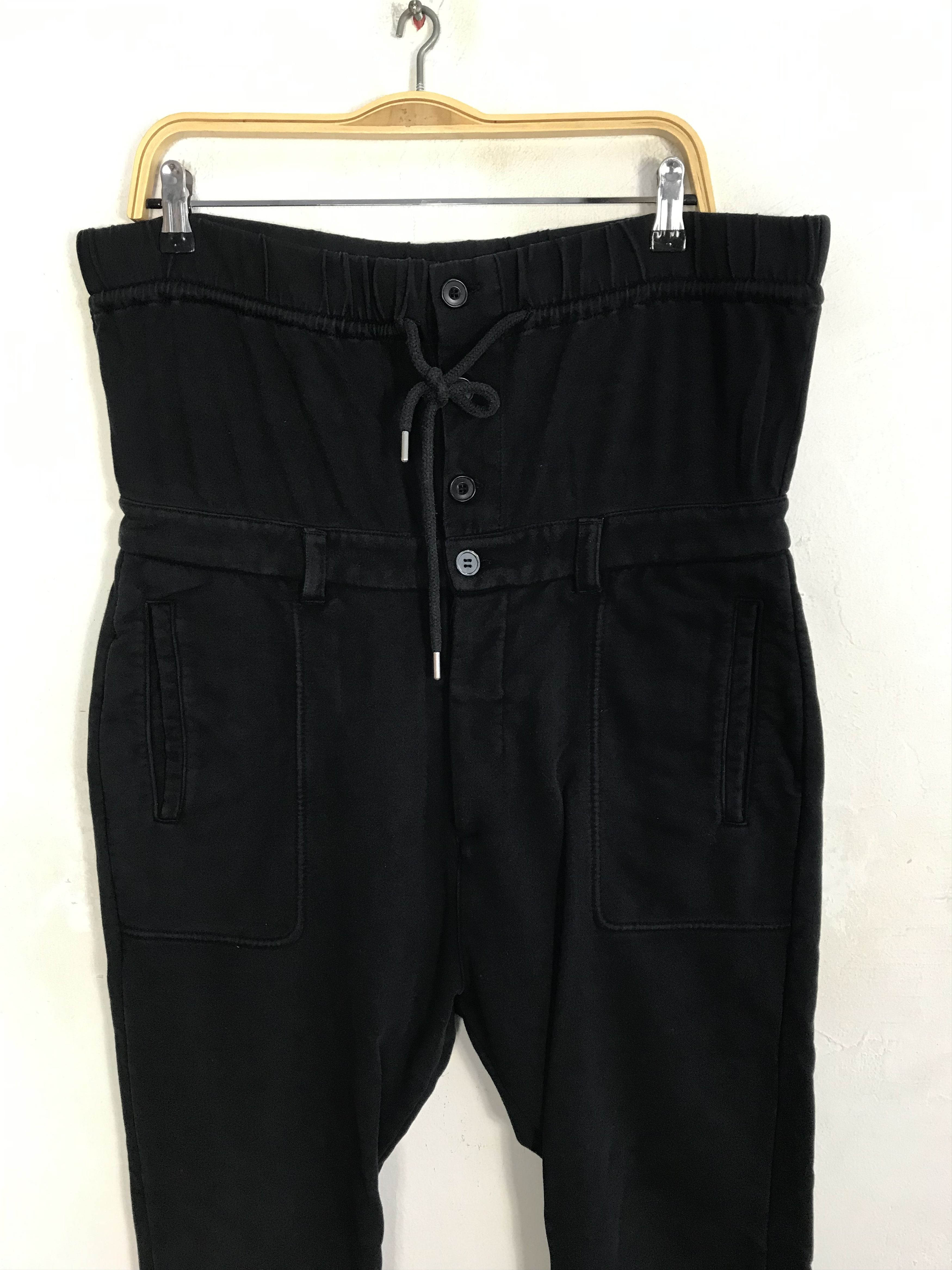 Helmut Lang Helmut Lang Black Pant Double Waist Flexible Size Size 32" / US 10 / IT 46 - 3 Thumbnail
