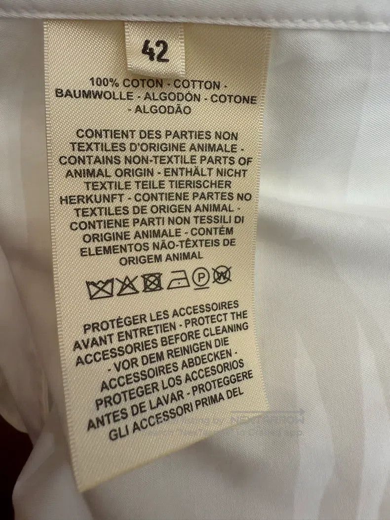 Hermes Hermes White women's shirt Size M / US 6-8 / IT 42-44 - 5 Thumbnail