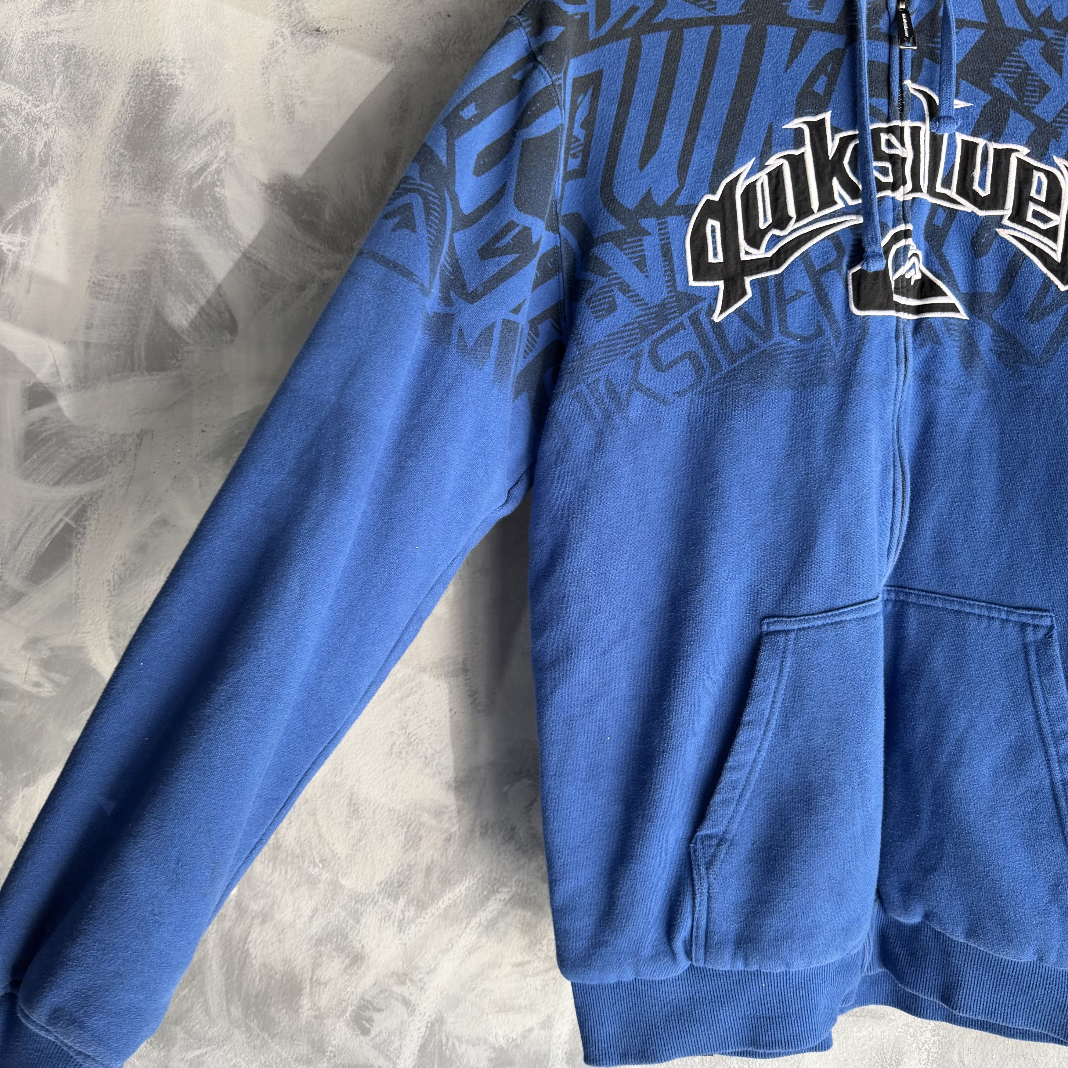 Quiksilver Vtg Quicksilver Zip Up Hoodie Sherpa lined Hoodie Rare Y2K Size US XL / EU 56 / 4 - 2 Thumbnail