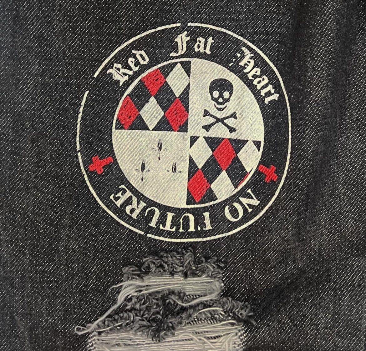 If Six Was Nine × Japanese Brand × KMRii Japanese Brand No Future Distressed Black Jeans Size US 27 - 3 Thumbnail