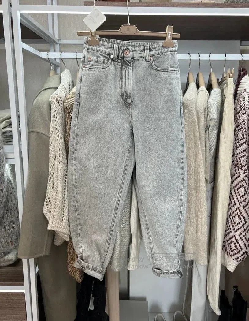 Brunello Cucinelli High-Waist Denim Jeans.