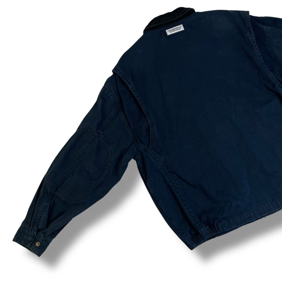 thisisneverthat THISISNEVERTHAT LEATHER COLLAR OVERSIZED WORKWEAR JACKET Size US L / EU 52-54 / 3 - 11 Thumbnail