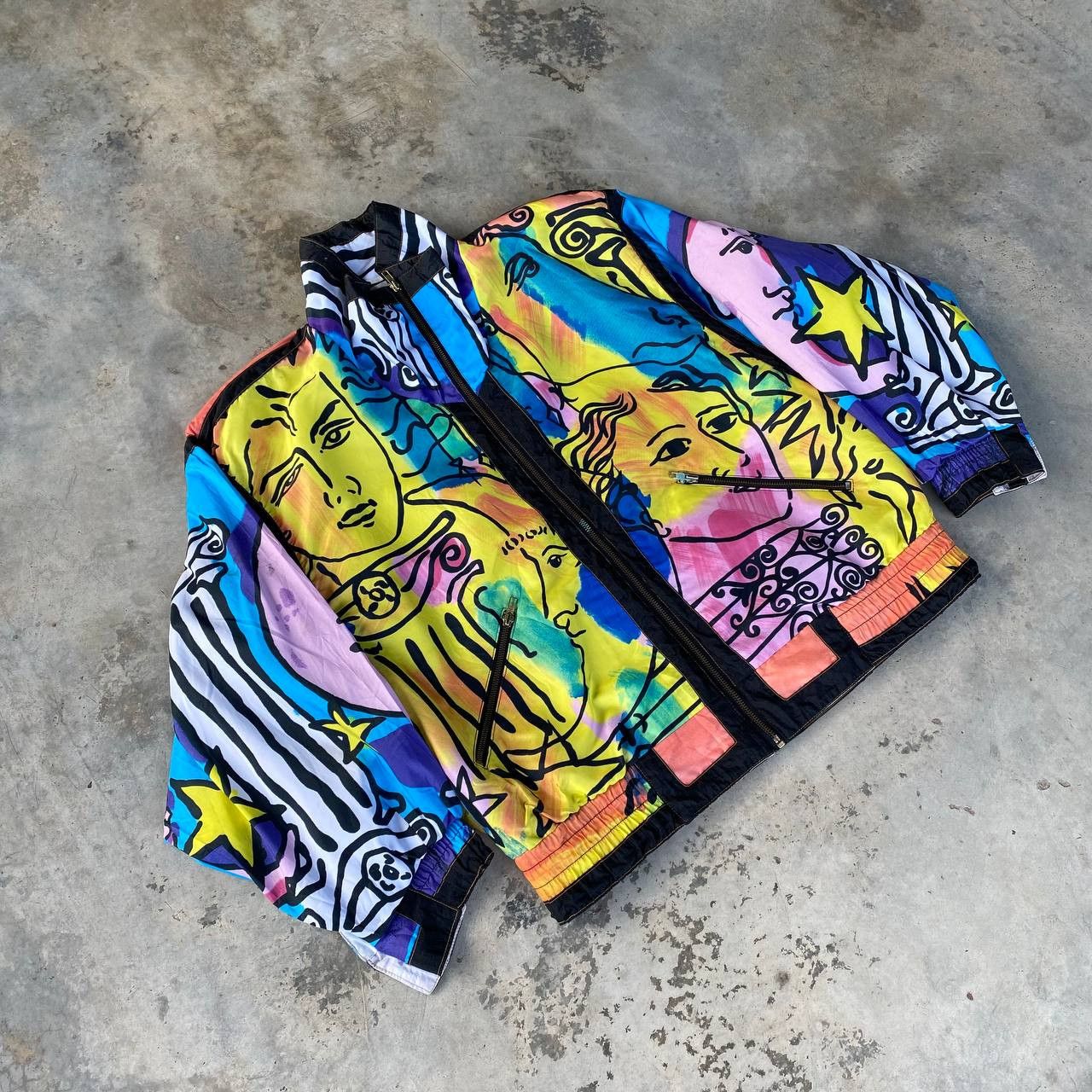 Vintage RARE Vtg 90S GALLERY PSYCHEDELIC MEDUSA ART ABSTRACT Size US M / EU 48-50 / 2 - 2 Thumbnail