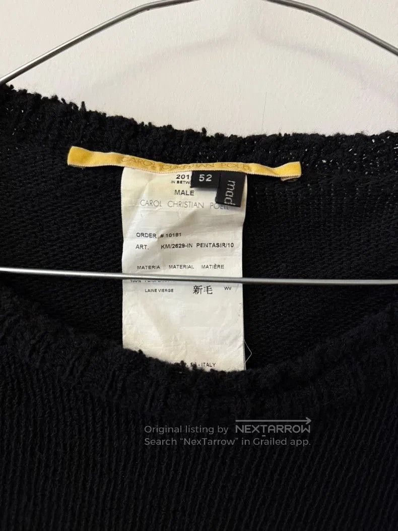 Carol Christian Poell Carol Christian Poell Wool Sweater Black . Size US XL / EU 56 / 4 - 3 Thumbnail