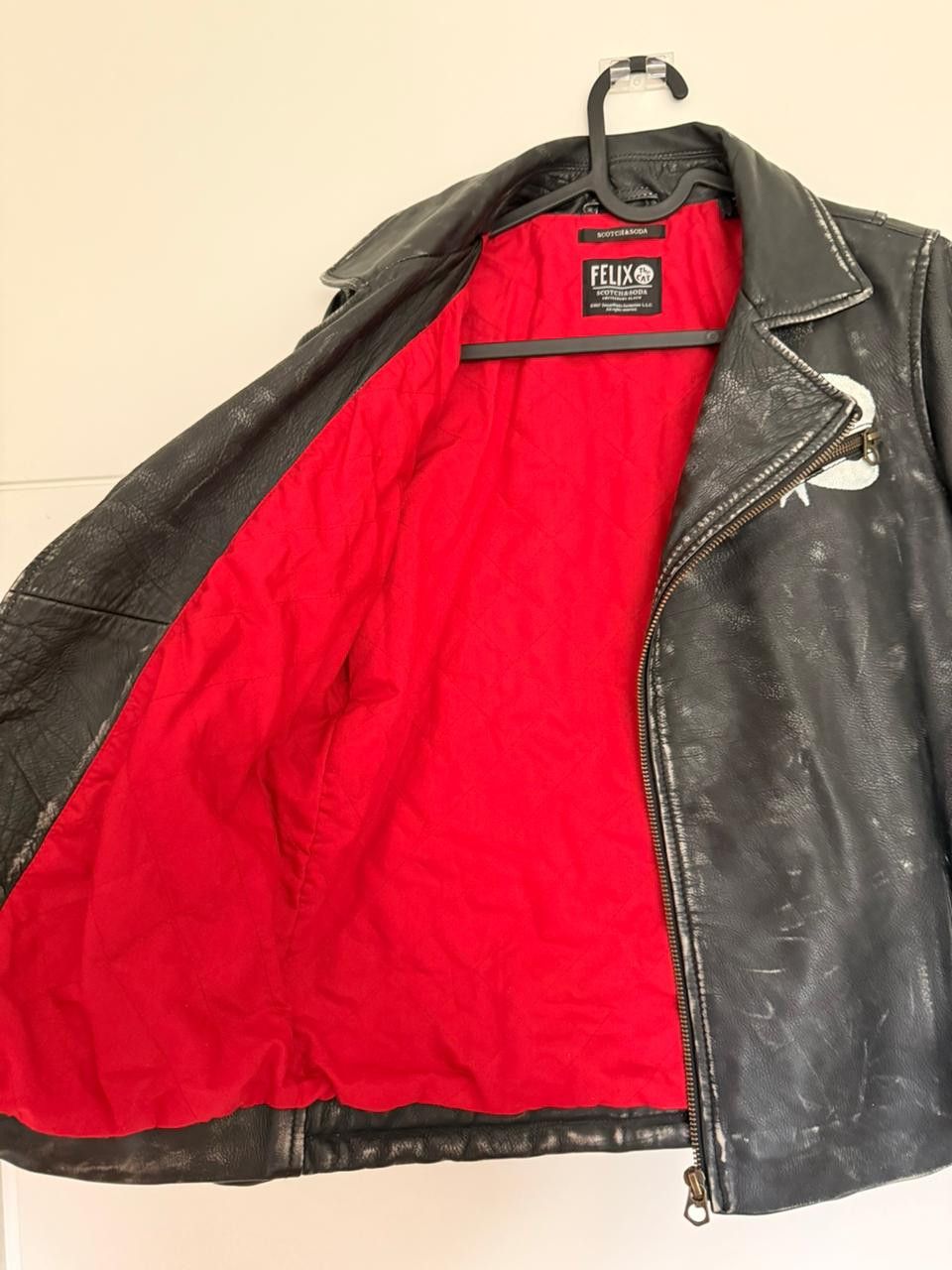Scotch & Soda Archive Piece - Scotch & Soda x Felix the Cat Leather Jacket Size XS / US 0-2 / IT 36-38 - 4 Thumbnail