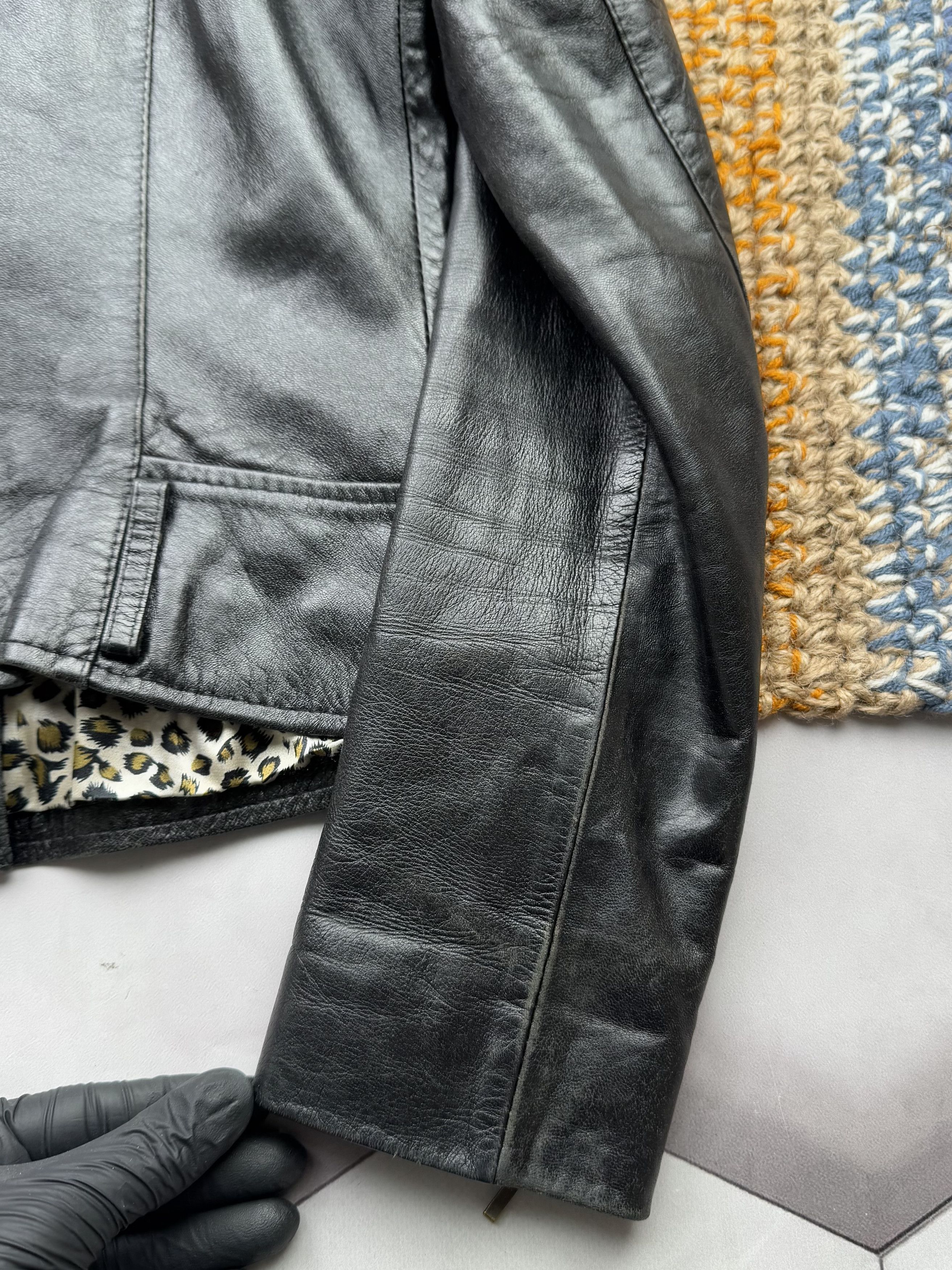Japanese Brand Vintage Leather Cropped Jacket (E4) Size S / US 4 / IT 40 - 9 Thumbnail
