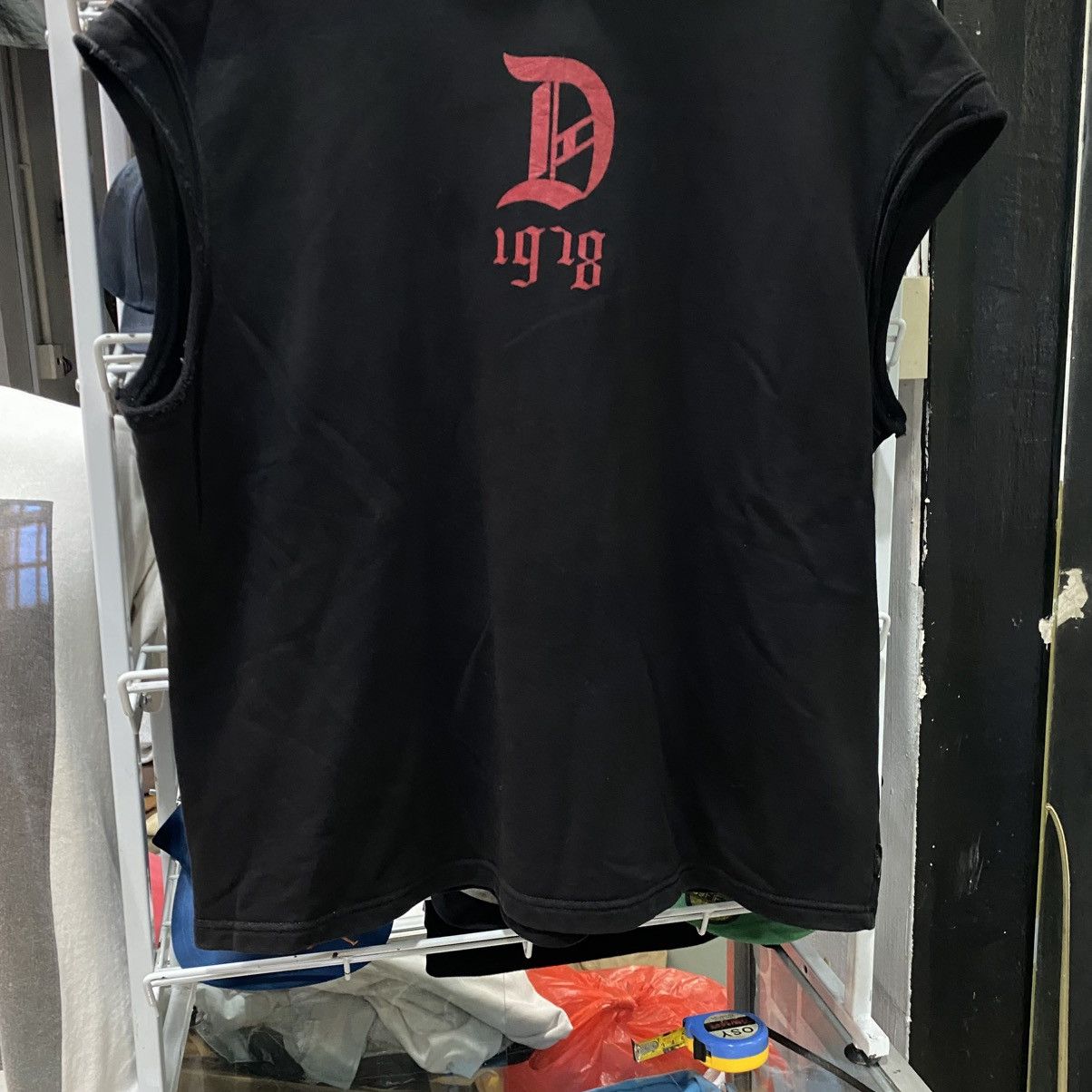 Diesel × Diesel Black Gold Diesel Rose Design Logo Sleeveless Hoodie Size US L / EU 52-54 / 3 - 4 Thumbnail