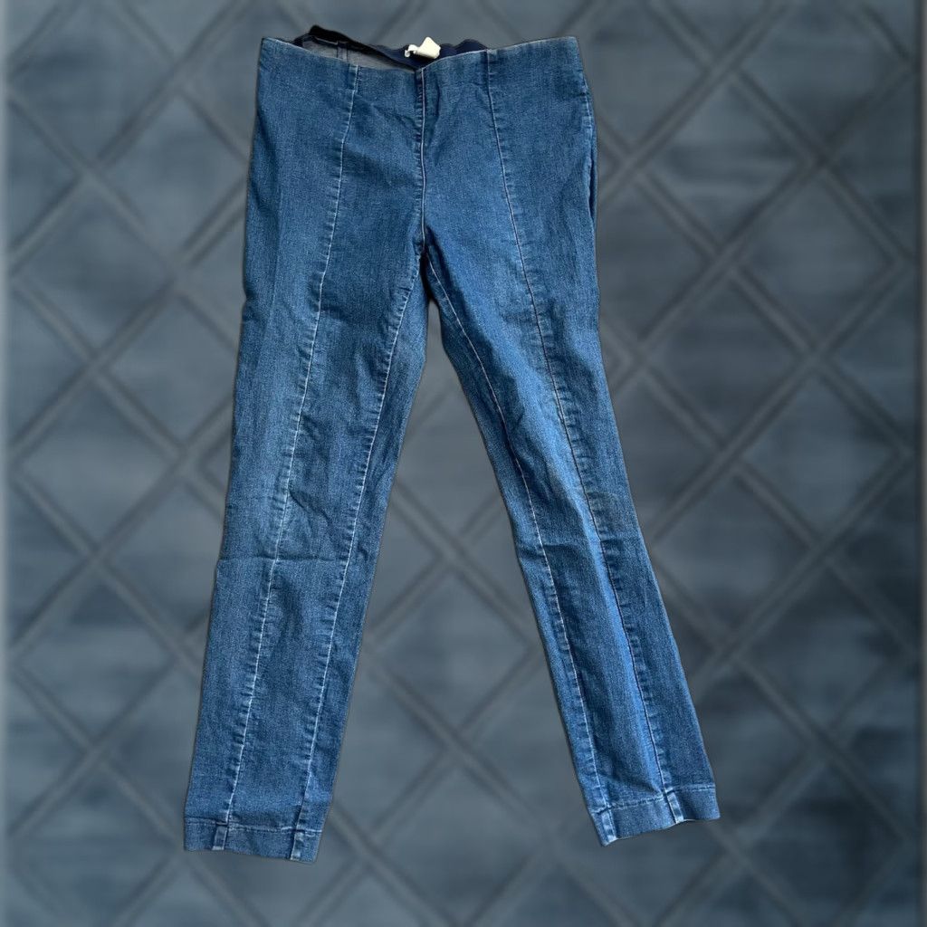 H&M H&M Jegging Blue 14 Lightweight Denim 5-Pocket Regular Pull On Stretch/Spandex Cotton Blend Jeans Women Size 36" / US 14 / IT 50 - 1 Thumbnail