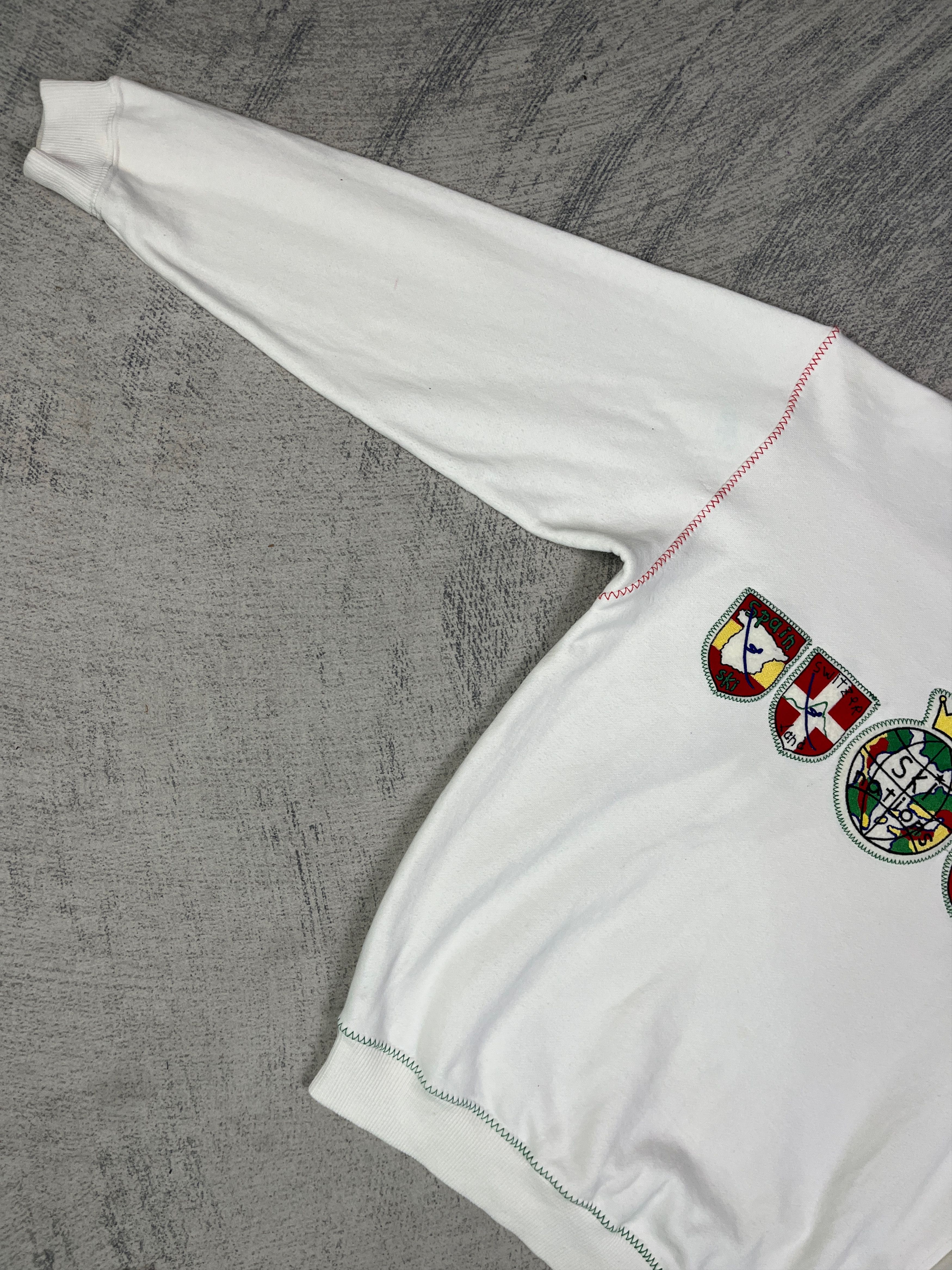 Jean Charles De Castelbajac Descentiments Dhiver Ski Nations Embroidery Flags Sweatshirt Size US M / EU 48-50 / 2 - 5 Thumbnail