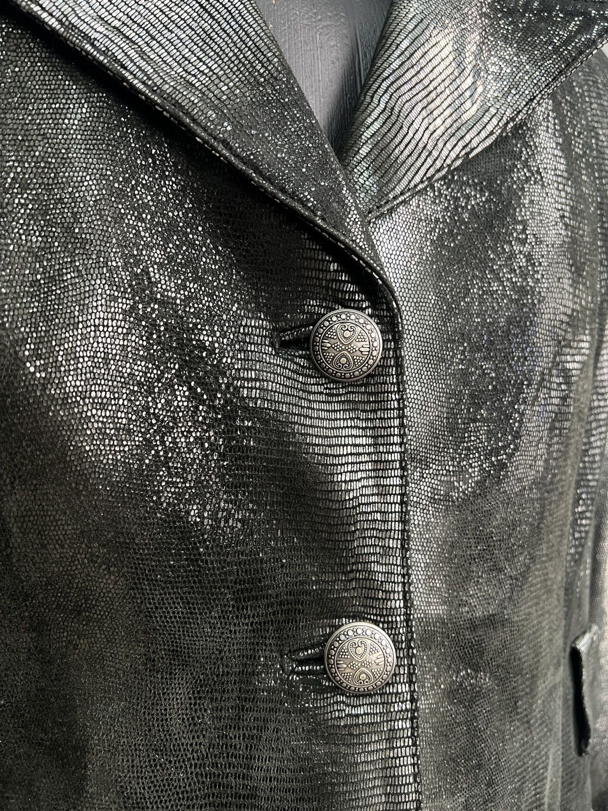 Hysteric Glamour gothic mettalic leather blazer y2k style if six was nine Size US S / EU 44-46 / 1 - 5 Thumbnail