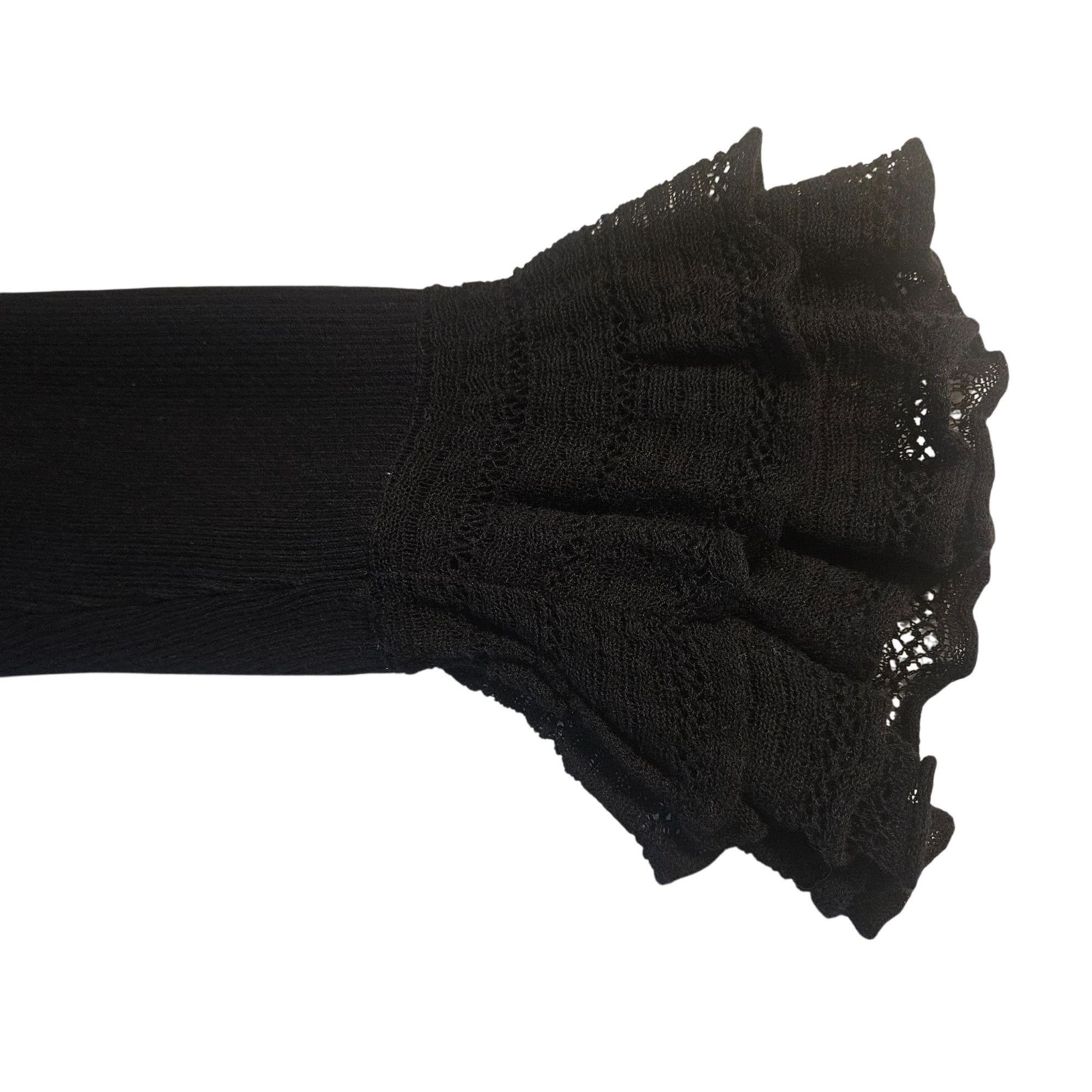 Ralph Lauren Ralph Lauren Black Label Ruffle Sweater M – Dark Academia Wh Size XL / US 12-14 / IT 48-50 - 5 Thumbnail
