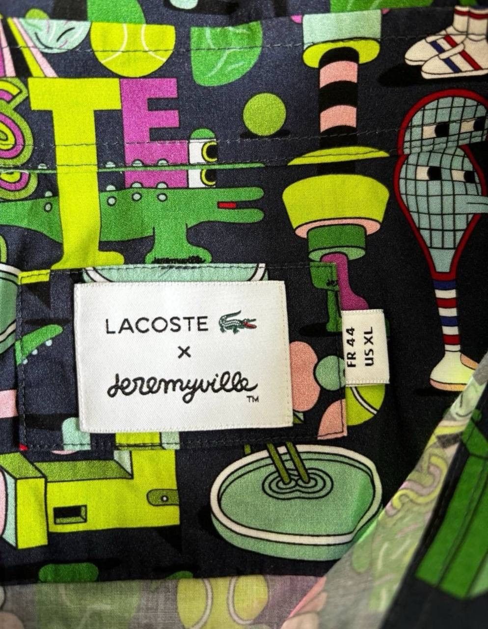 Lacoste × Vintage Rare Lacoste x Jeremyville vintage rugby polo jersey shirt Size US XL / EU 56 / 4 - 7 Thumbnail