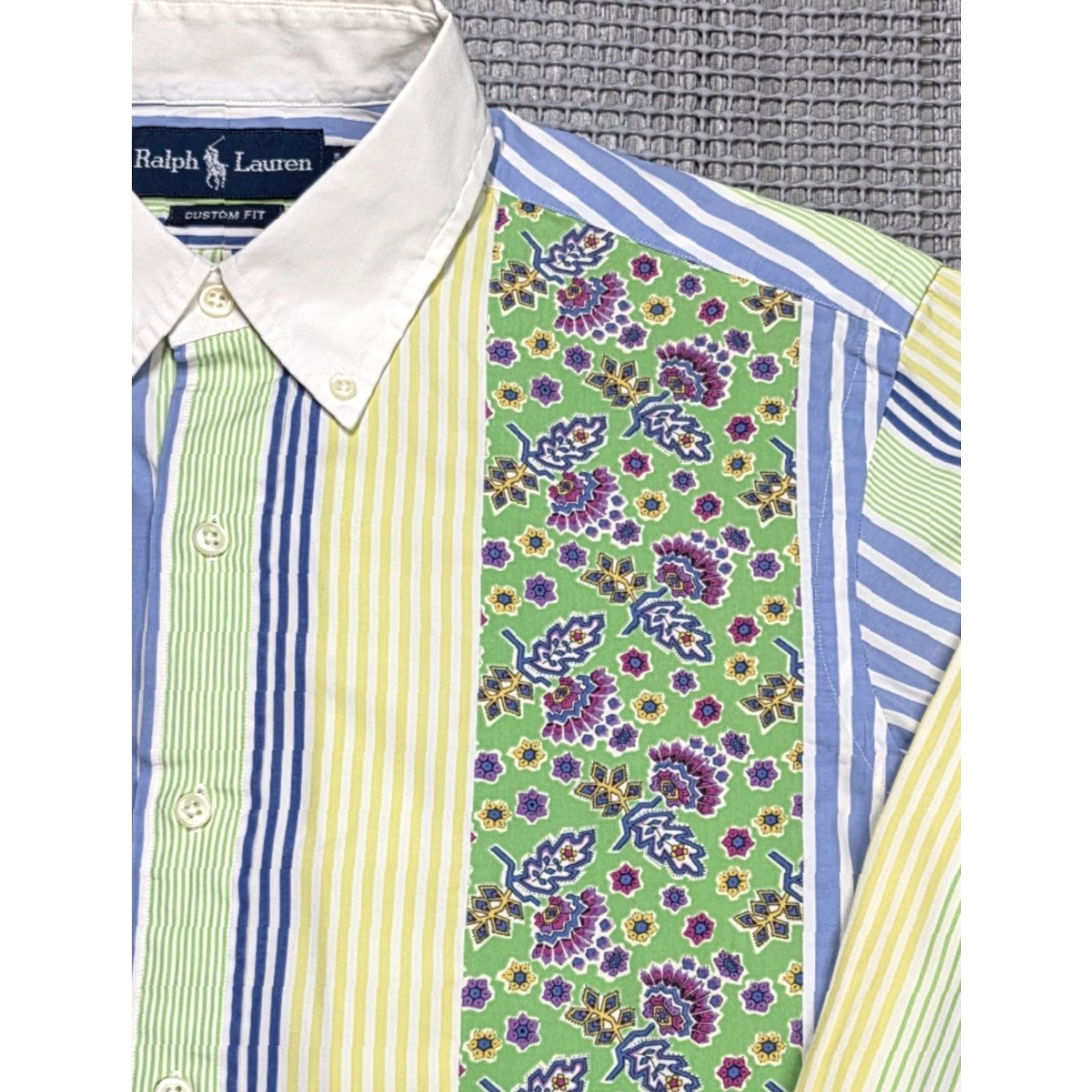 Polo Ralph Lauren VTG Ralph Lauren Polo Men M Patchwork Paisley Multicolor Button Up Rare Shirt Size US M / EU 48-50 / 2 - 3 Thumbnail