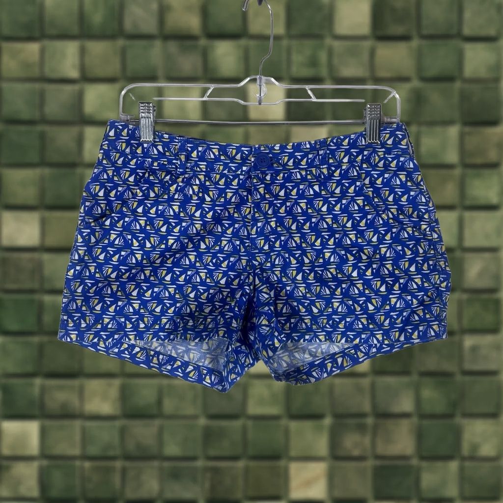 Vintage Columbia Bermuda Shorts Womens 4 Blue Casual Hiking Abstract 3" Bermuda Pants Womens Regular 3" Blue Size 27" / US 4 / IT 40 - 1 Thumbnail