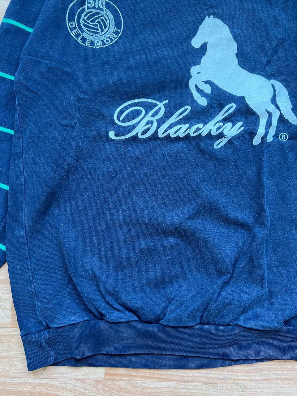 Vintage RARE 1970 SR DELEMONT BLACKY SWITZERLAND SOCCER SWEATSHIRT L Size US L / EU 52-54 / 3 - 7 Thumbnail