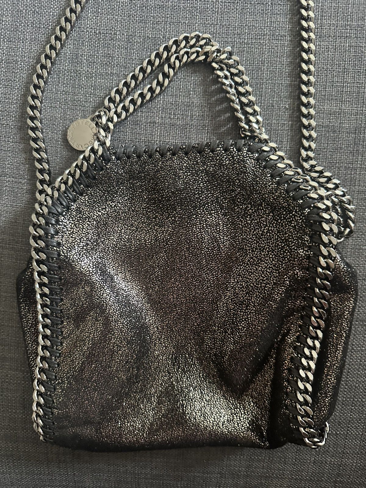 Stella Mccartney mini Falabella crossbody bag in Bronze