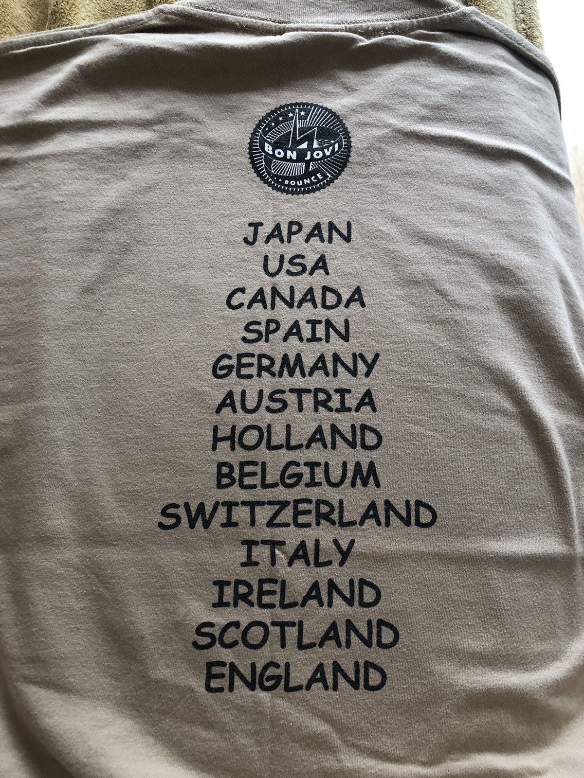 Band Tees VINTAGE 2000s BON JOVI BOUNCE TOUR TEE SHIRT Size US L / EU 52-54 / 3 - 4 Thumbnail