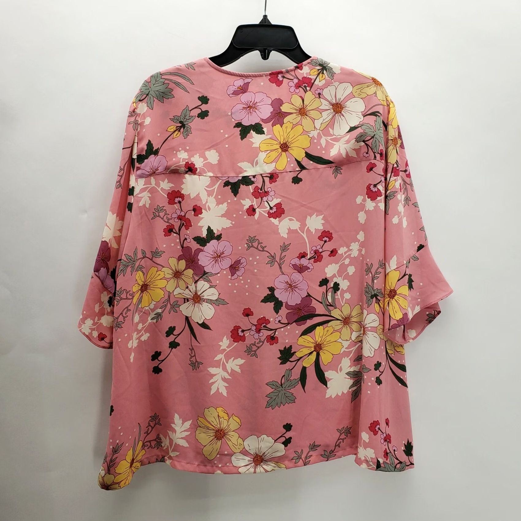 Sanctuary Sanctuary Blouse V-Neck Elbow Sleeve Floral Multicolor 2X Womens Plus New Size XXL / US 16-18 / IT 52-54 - 3 Thumbnail