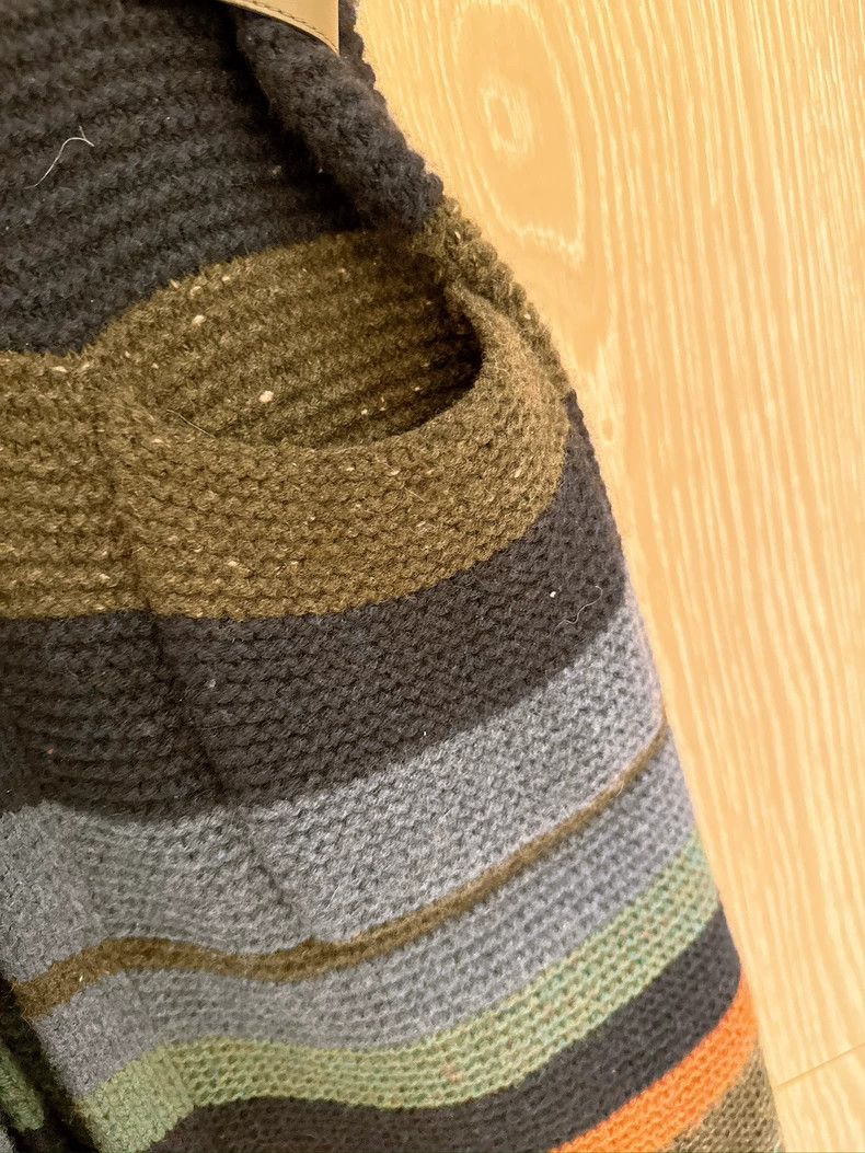 Loro Piana LORO PIANA Color striped cashmere knit coat Size S / US 4 / IT 40 - 5 Thumbnail