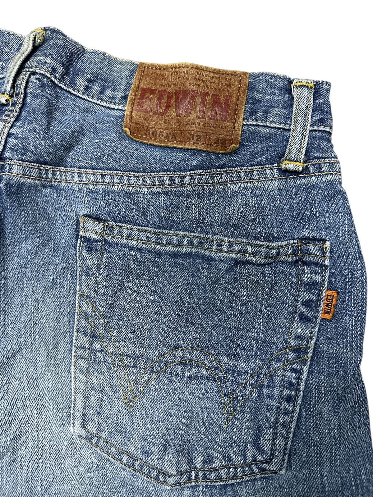Japanese Brand Vintage Edwin 505XX Selvedge Short Denim🎌💥 Size US 32 / EU 48 - 5 Thumbnail