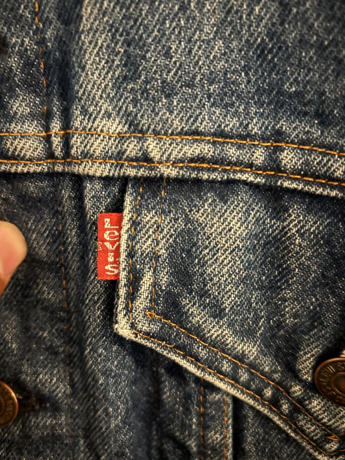 Levi's Vintage Clothing Vintage levis denim jacket Size US M / EU 48-50 / 2 - 2 Thumbnail