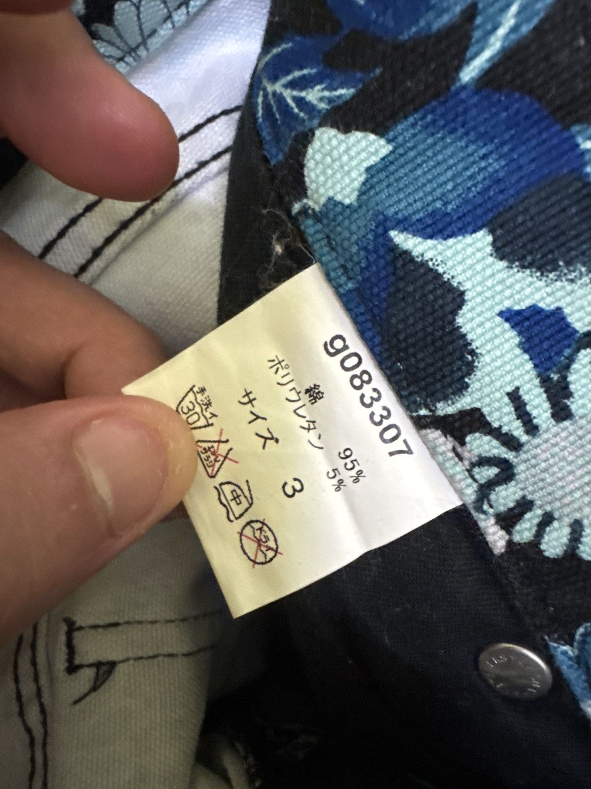 Vintage Vintage Glamdy Flared Floral Design Denim Pant Size US 28 / EU 44 - 12 Thumbnail