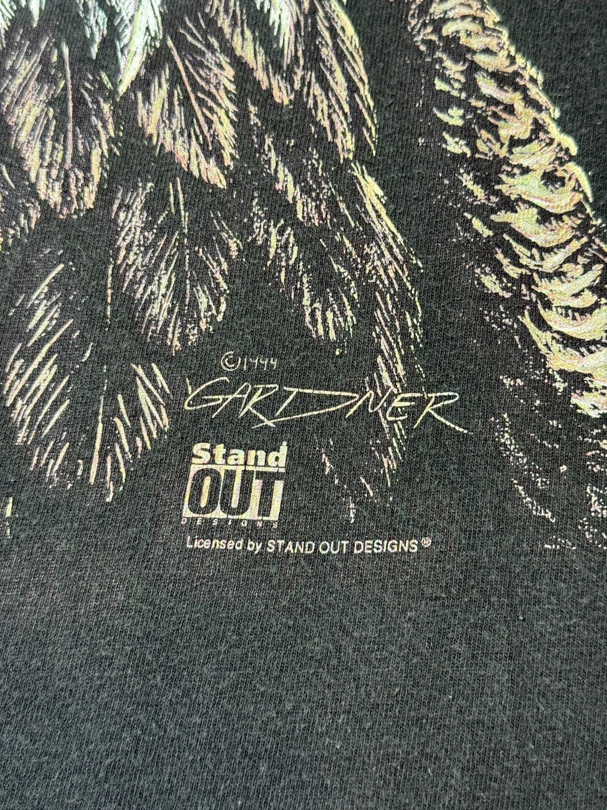 Vintage Vintage 90s Native American Eagle Navajo Faded T Shirt Size US L / EU 52-54 / 3 - 3 Thumbnail