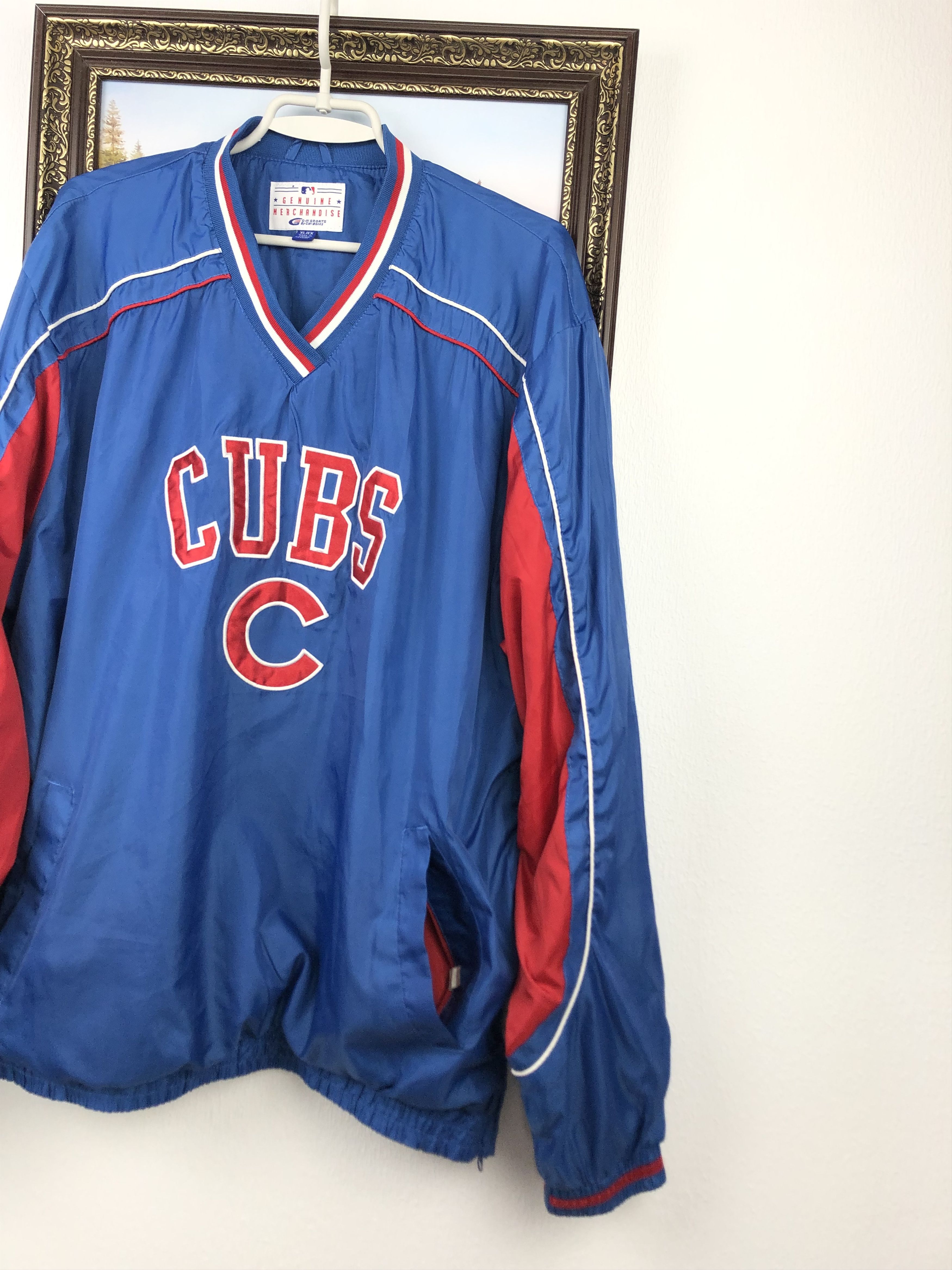 MLB Vintage Chicago Cubs Sweatshirt Blue MLB Baseball Jacket Size US XL / EU 56 / 4 - 6 Thumbnail