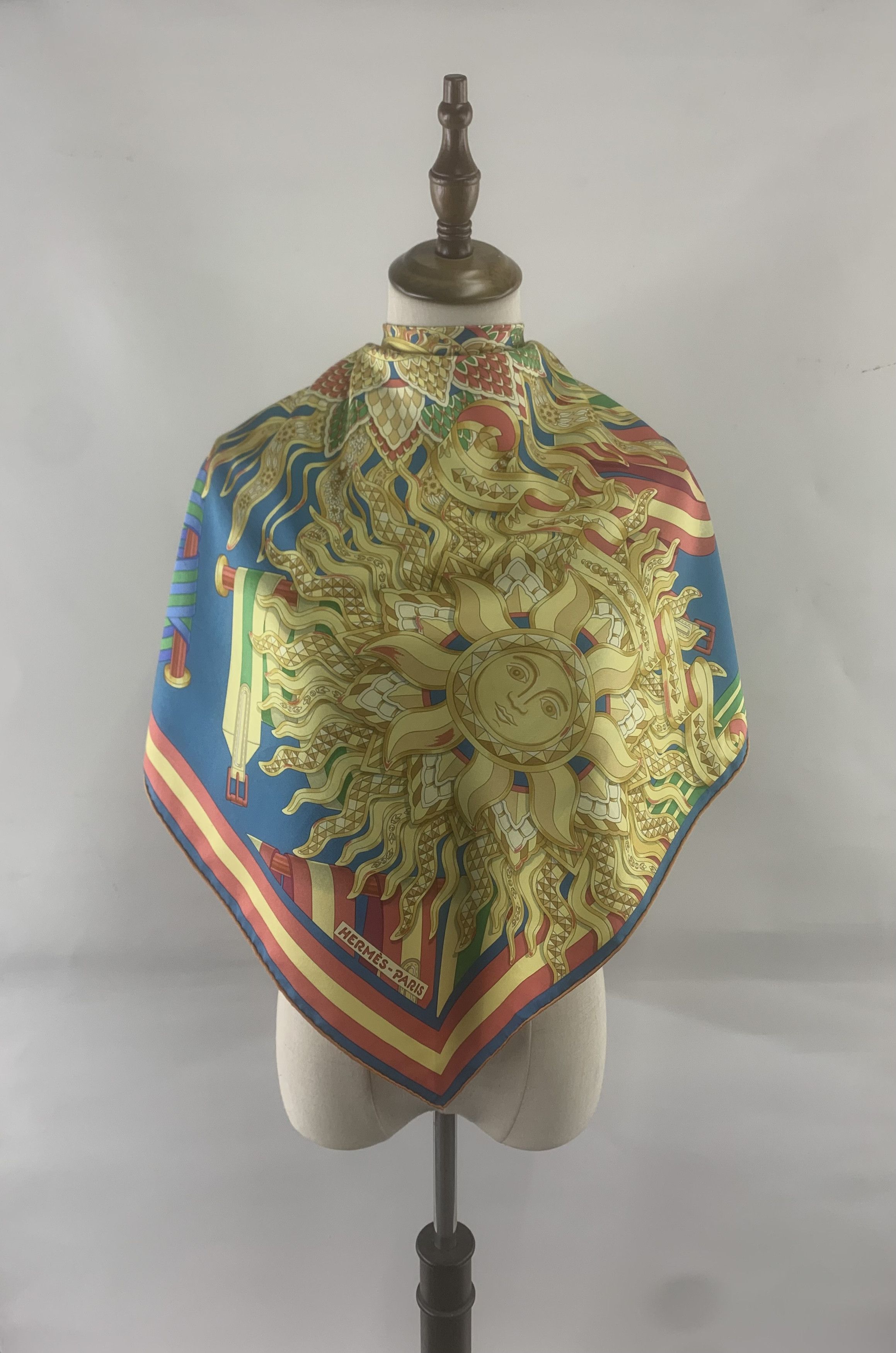 Hermes Hermes Scarf Les Sangles de Phoebus by J. Metz 90cm A4971 Size ONE SIZE - 2 Thumbnail