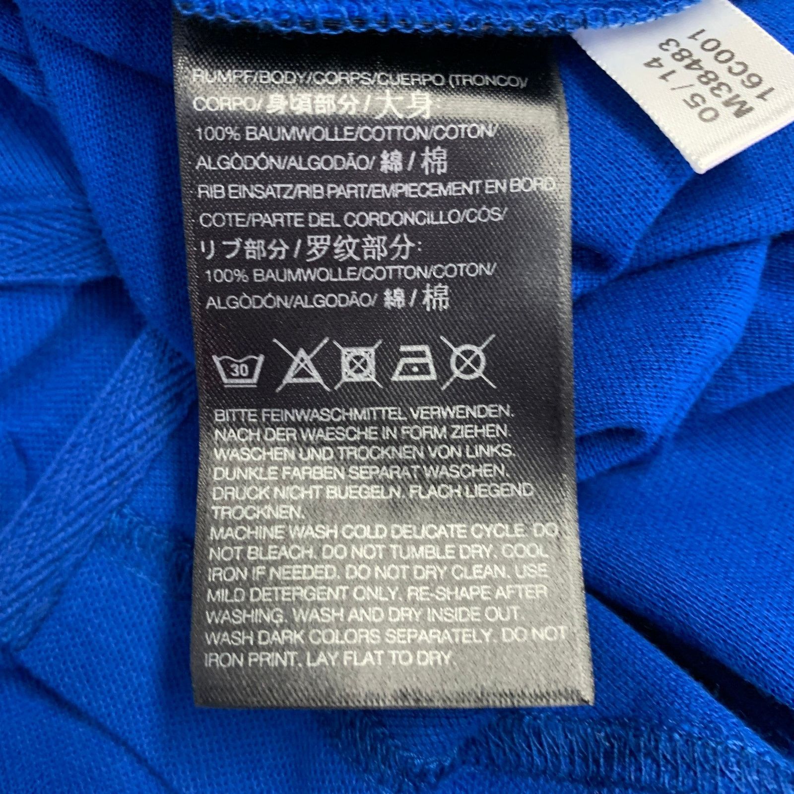 Y-3 Y-3 Size M Blue Cotton Logo Half Placket Polo Size US M / EU 48-50 / 2 - 6 Thumbnail
