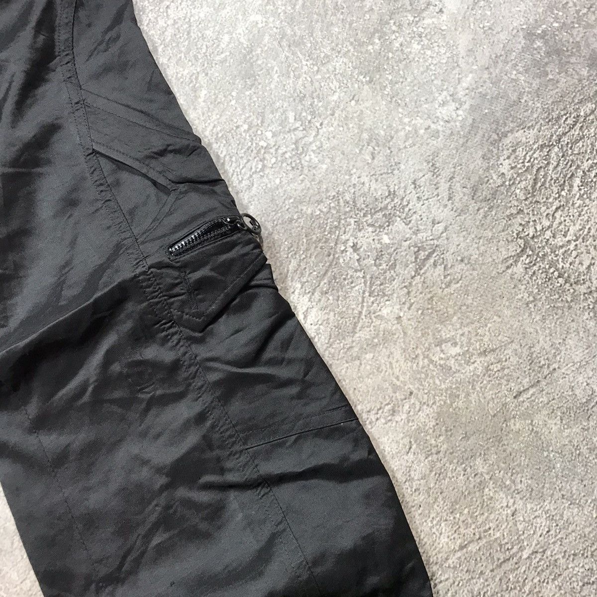 Vintage Vintage 90s Baggy Cargo Pants Parachute Distressed Grunge 28 Size 28" / US 6 / IT 42 - 4 Thumbnail