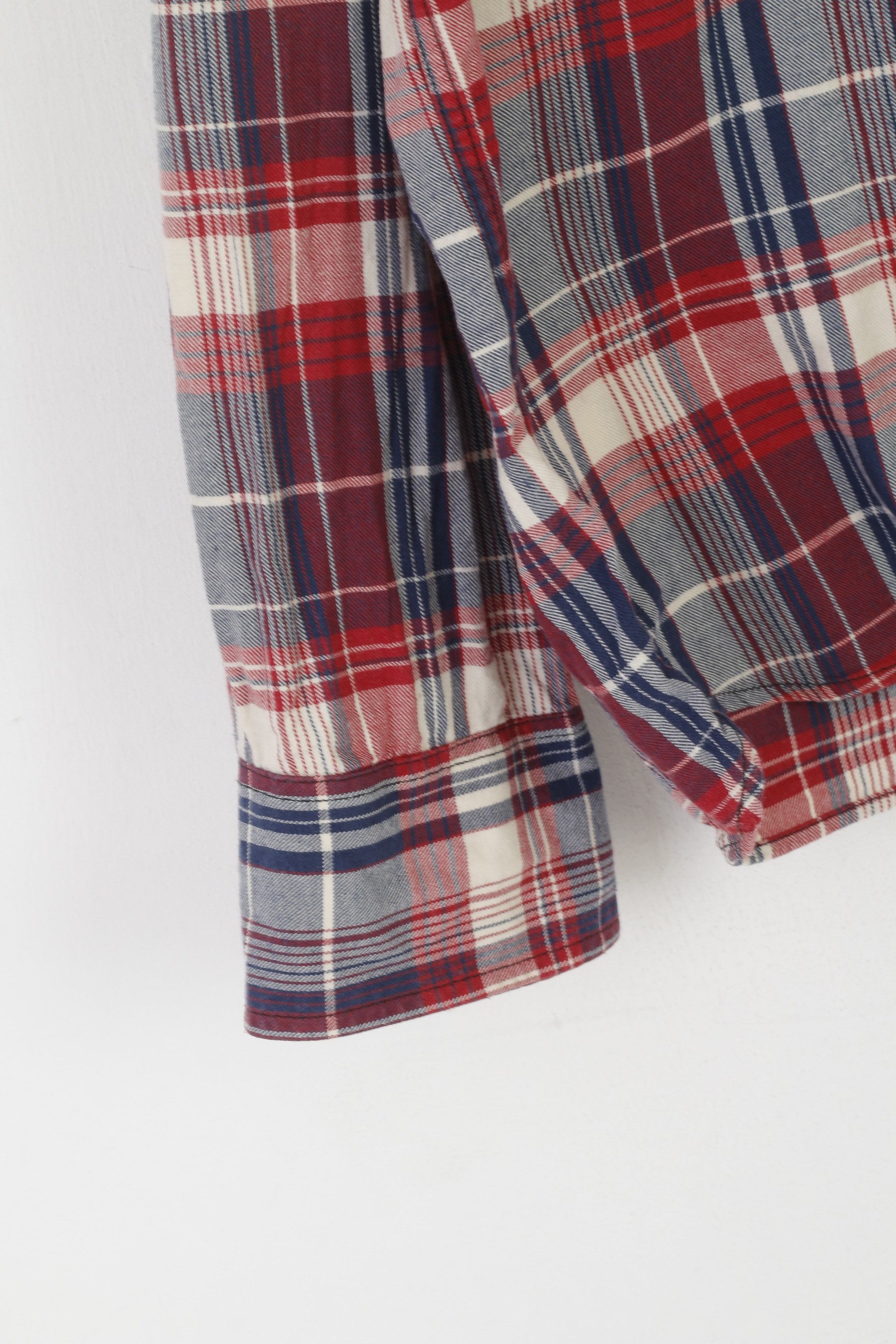 Levi's Levi's Men XXL Casual Shirt Maroon Check Cotton 9523 Size US XXL / EU 58 / 5 - 7 Thumbnail
