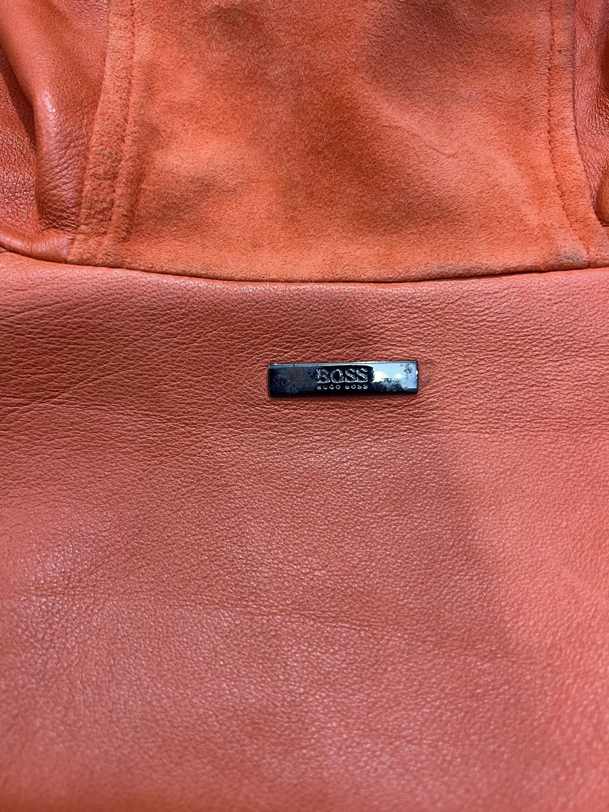 Hugo Boss Hugo boss leather hudie jacket Size US L / EU 52-54 / 3 - 3 Thumbnail