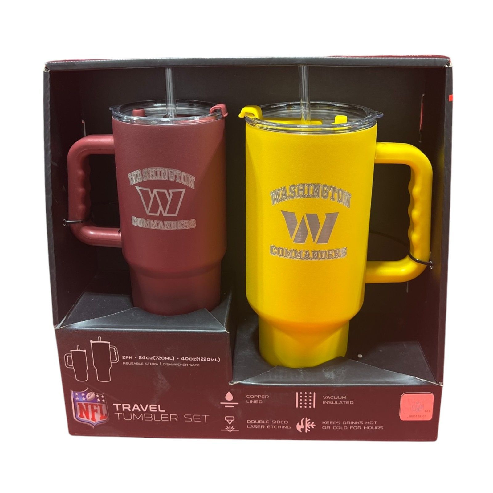Other NFL - Logo Brands - Travel Tumblers Set (2 Pk) - 24oz (720 m Size ONE SIZE - 12 Thumbnail