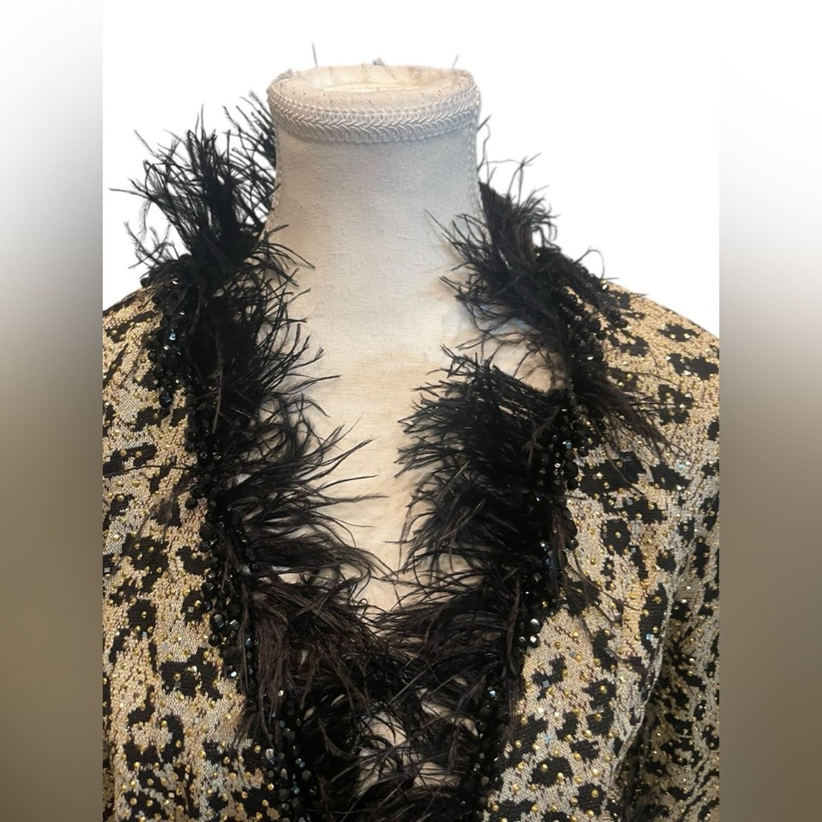 St. John St. John Studded Chic Leopard Print Sweater Sz:12 Size XL / US 12-14 / IT 48-50 - 4 Thumbnail