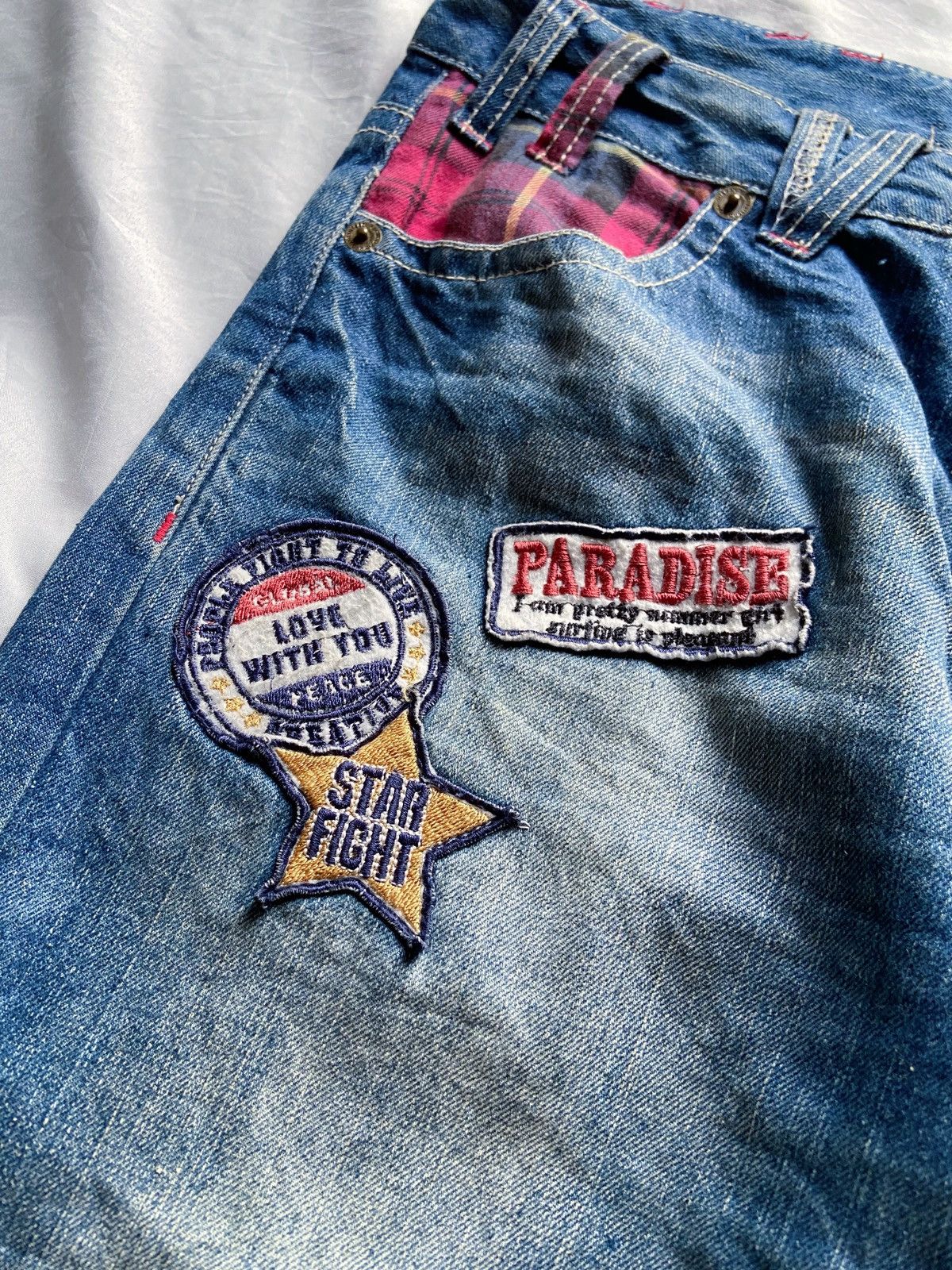 Japanese Brand JAPANESE COLZA Y2K DENIM PANTS Size US 32 / EU 48 - 5 Thumbnail