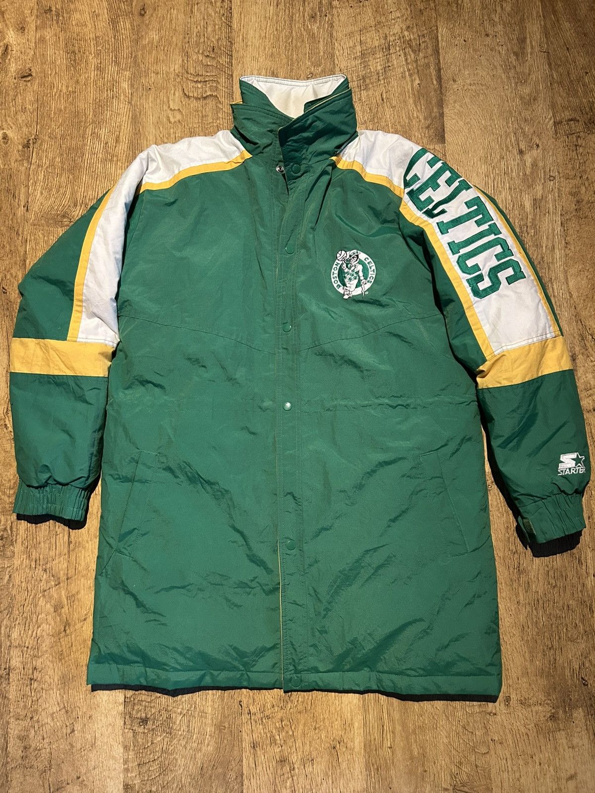 Starter Vintage 90s Boston Celtics Starter Parka Jacket NBA Mens L Size US L / EU 52-54 / 3 - 1 Thumbnail