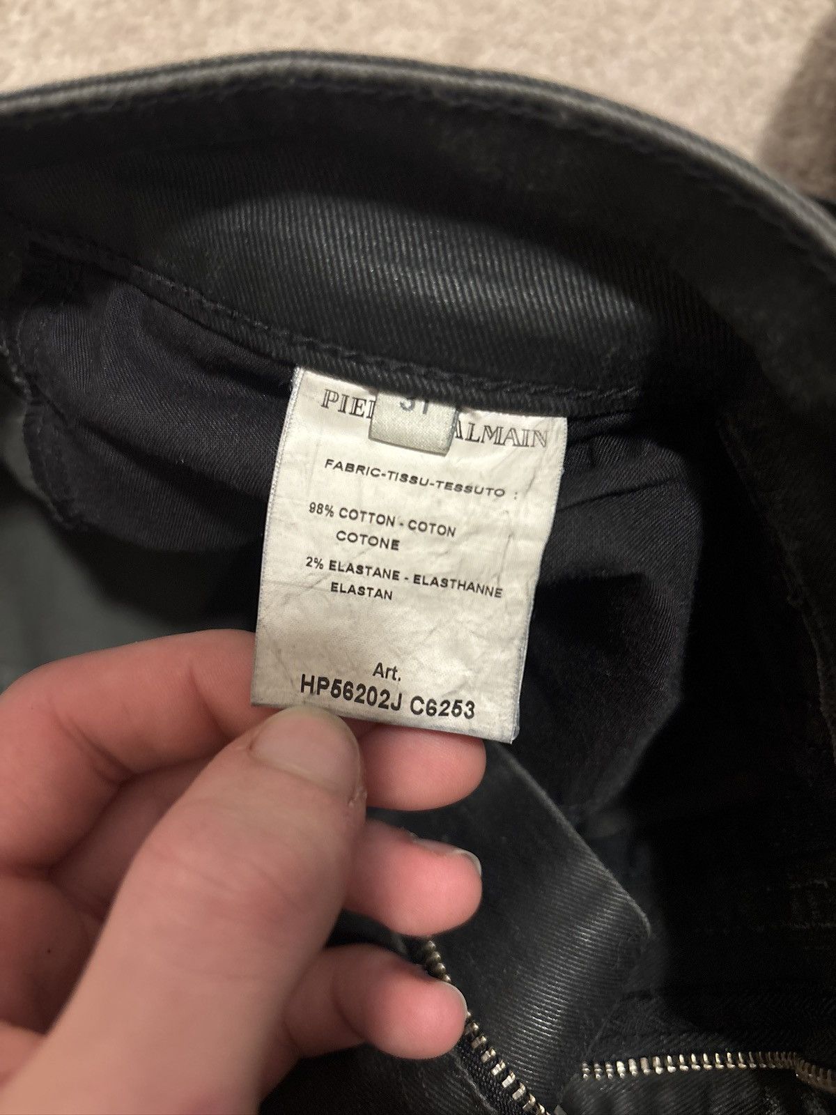 Pierre Balmain Pierre Balmain Biker Jeans Size US 31 - 5 Thumbnail