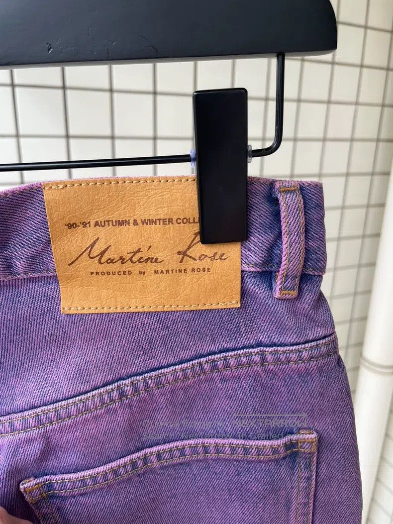 Martine Rose Martine Rose Size xs Pink-purple washed jeans Size US 29 - 5 Thumbnail