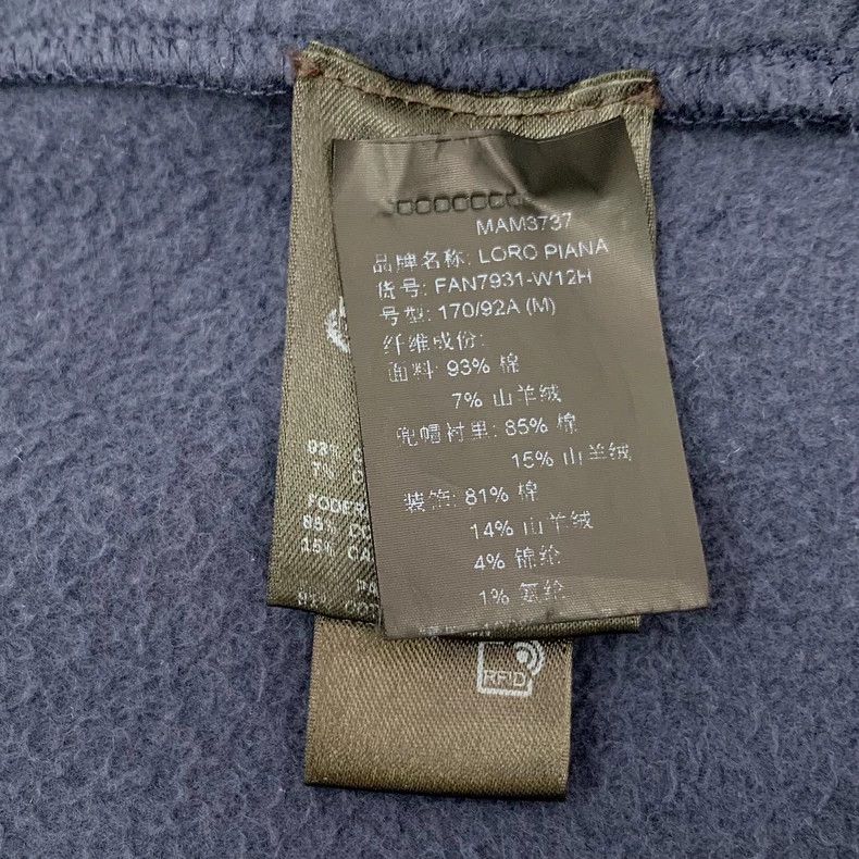 Loro Piana LORO PIANA Dark blue cotton hooded drawstring zipper hoodi Size M / US 6-8 / IT 42-44 - 7 Thumbnail