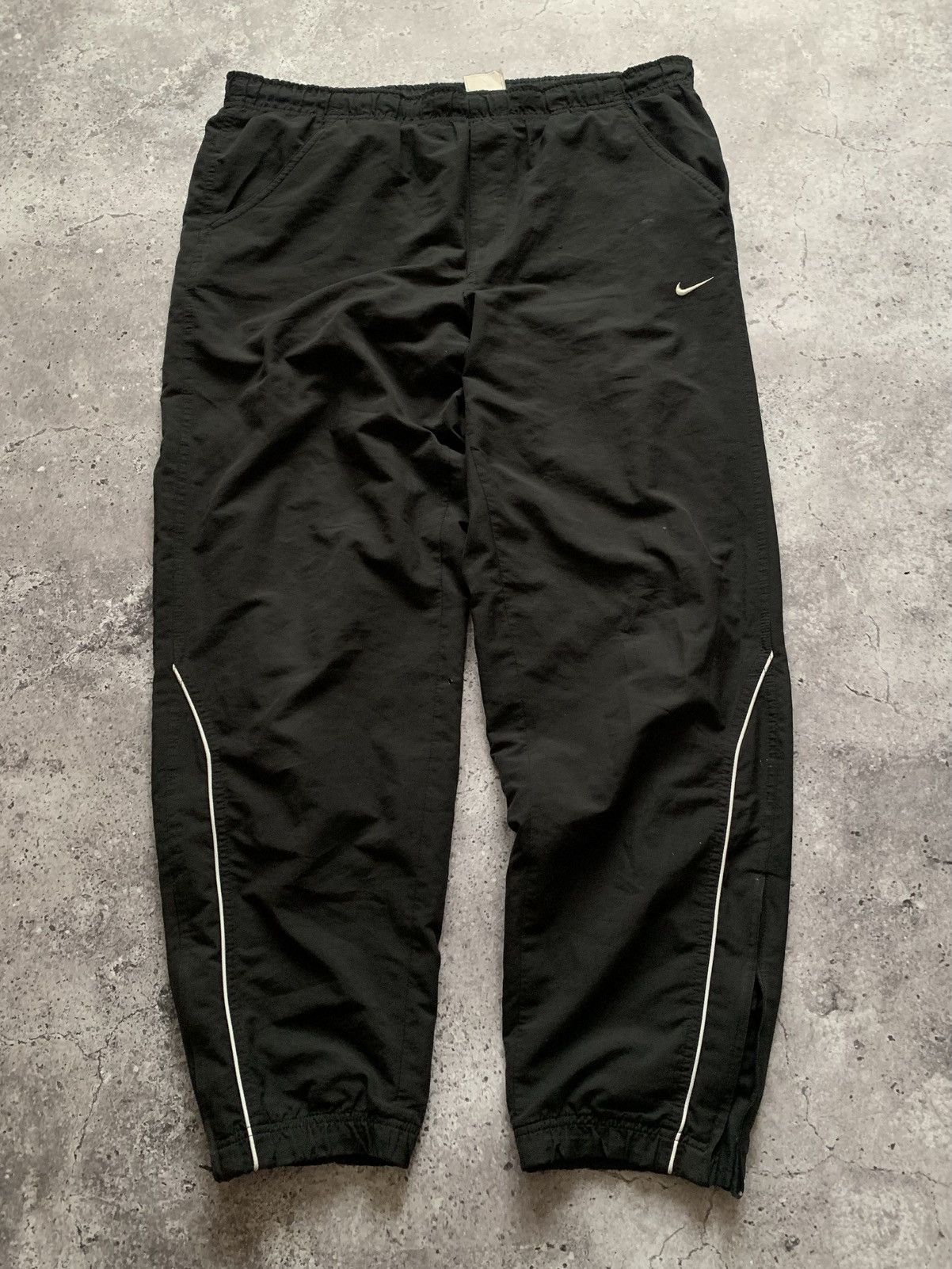 Nike 🔥VINTAGE NIKE DRILL SWOSH Y2K SWEATPANTS Size US 34 / EU 50 - 4 Thumbnail